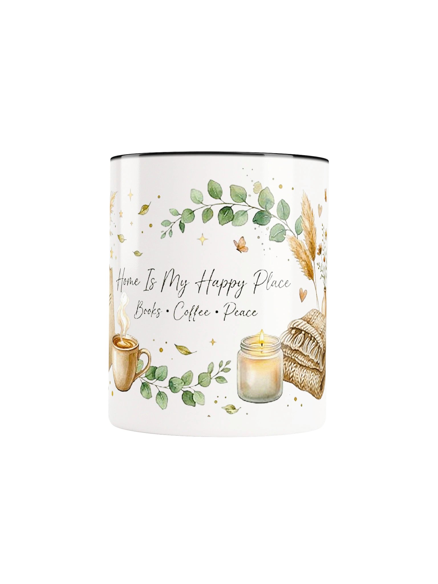 Home Is My Happy Place Cozy Aesthetic Accent Mug product image (81)