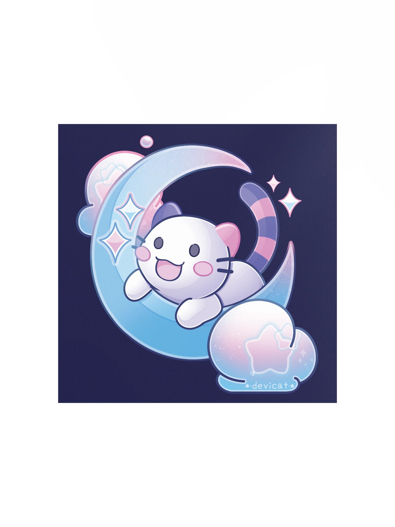 CandiCat on the Moon 2025 Print product image (1)