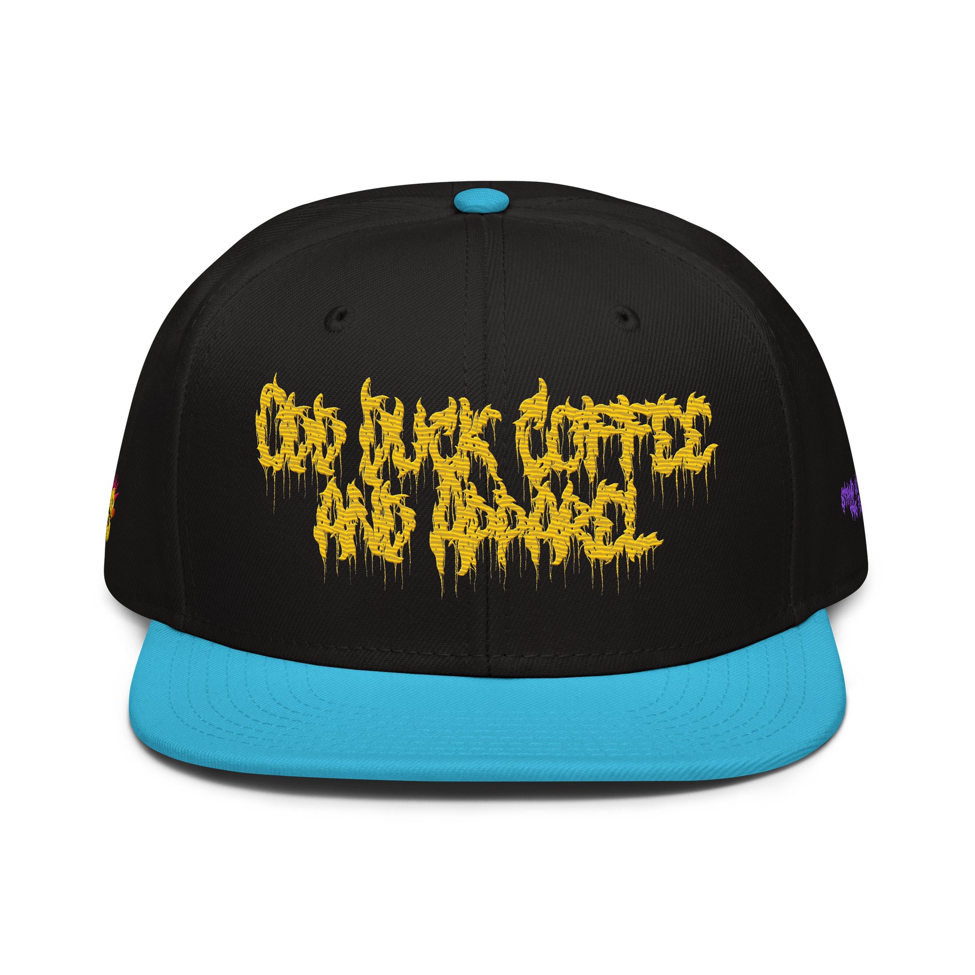 Odd Duck Coffee and Apparel Death Metal Logo Wool Snapback Hat product image (1)