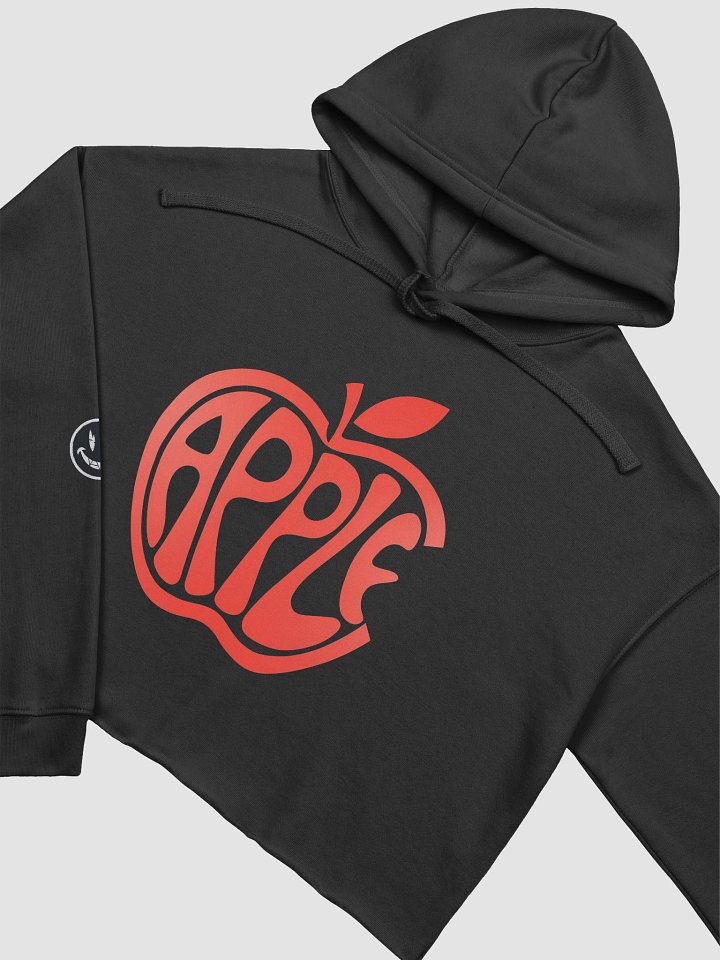 Stylized Apple Word Art Crop Hoodie product image (1)