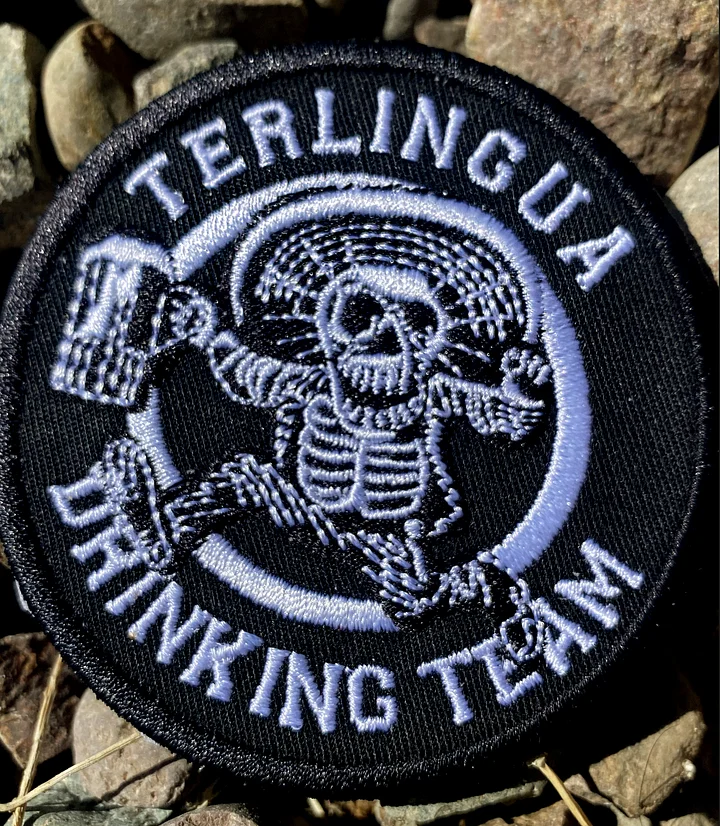 Terlingua Drinking Team Embroidered Patch product image (1)