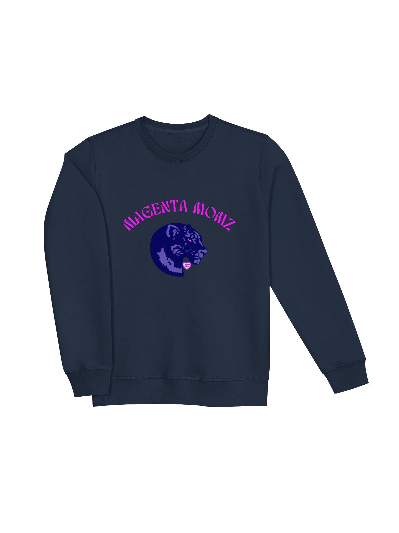 MAGENTA MOMZ PANTHER HEAD – UNISEX SWEATSHIRT product image (9)
