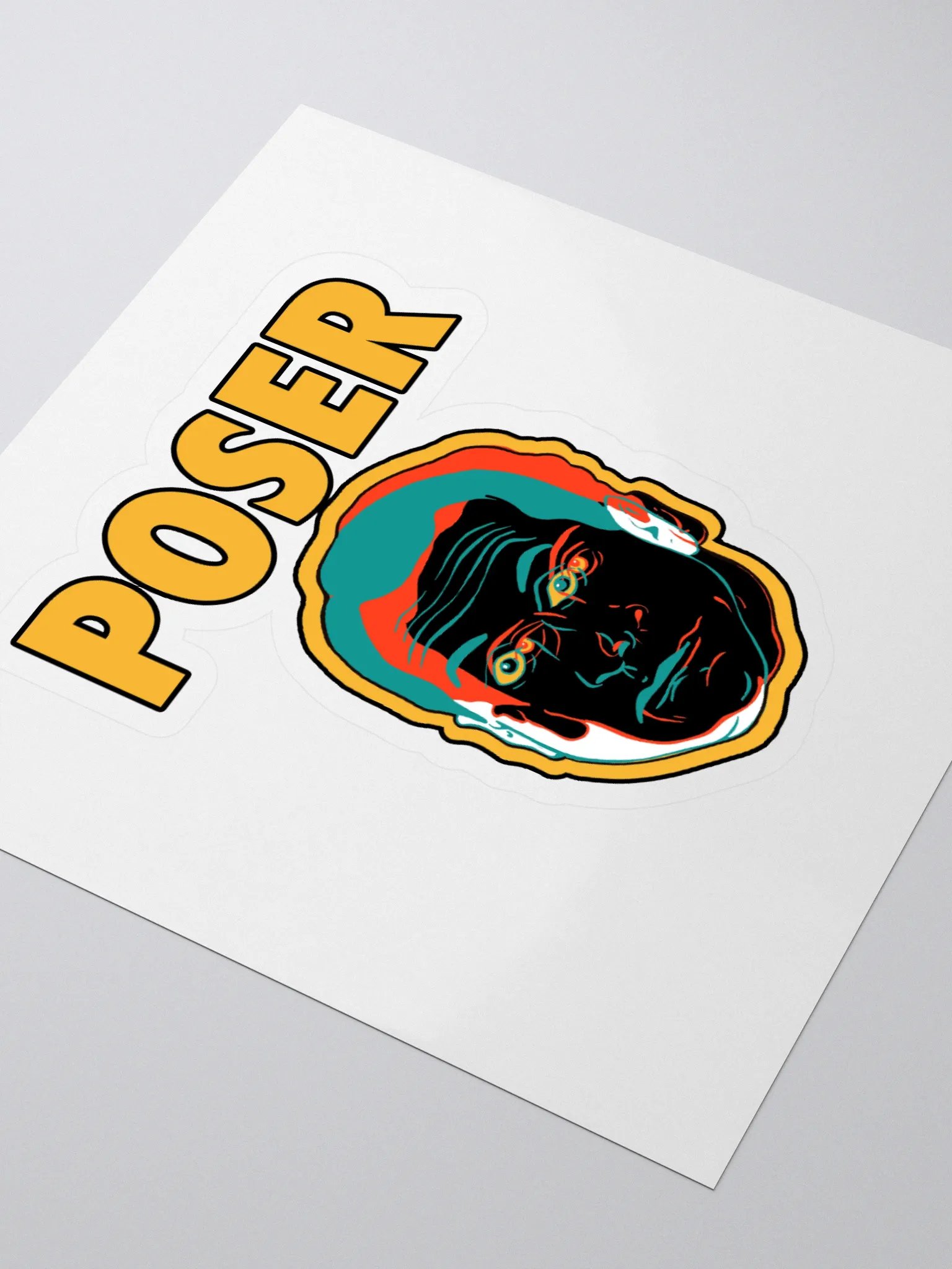 Poser Members Only Sticker product image (3)