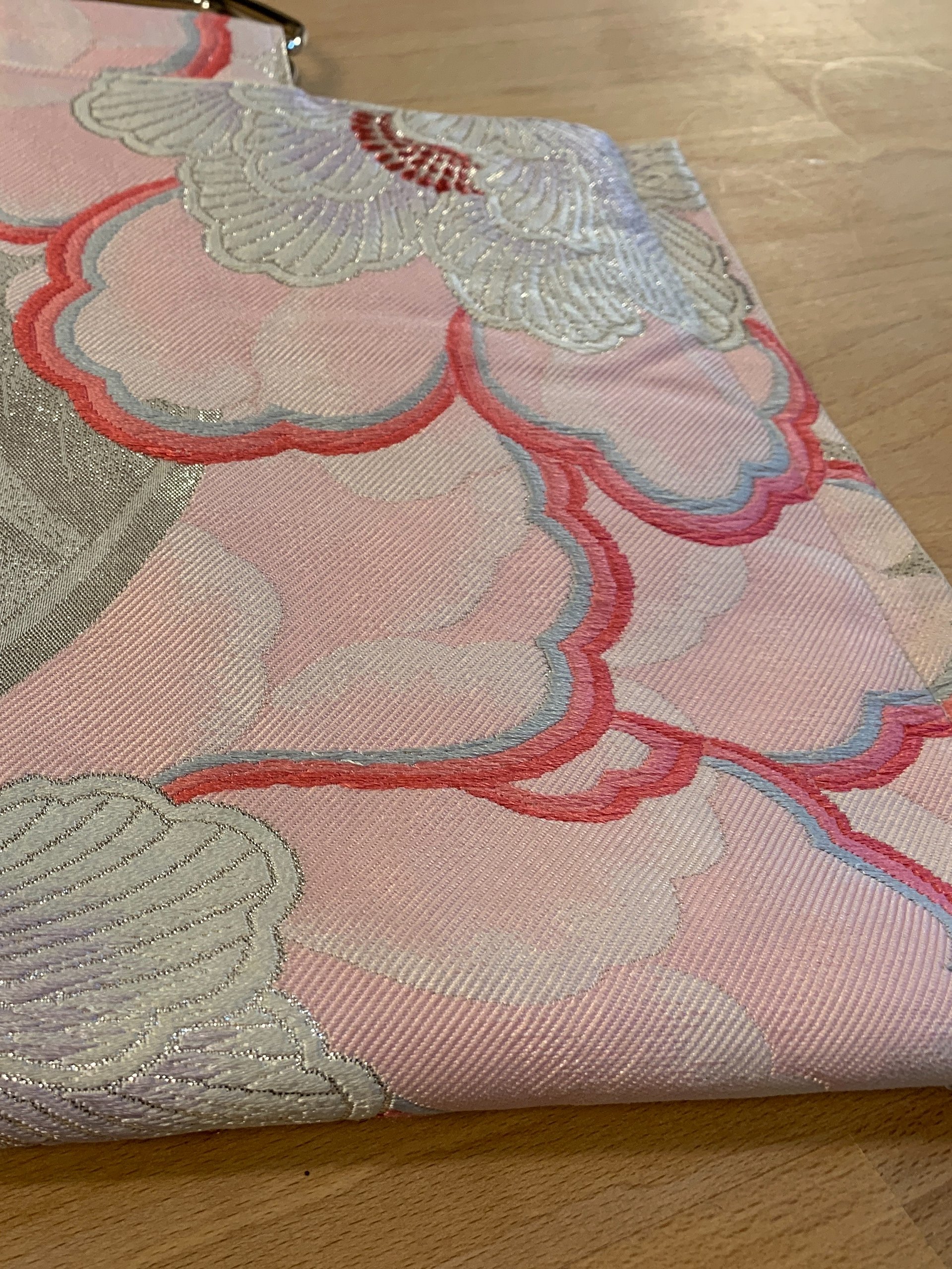 Upcycled Japanese Obi Shoulder Purse ~ Handmade Bag with Vintage Japanese Kimono Textiles product image (3)