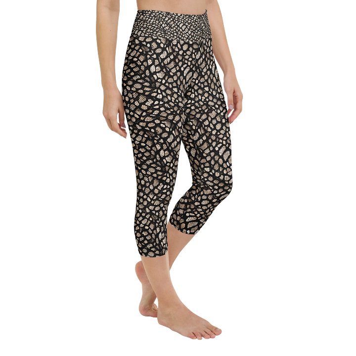 Brown Skin Snake Capri Leggings product image (2)