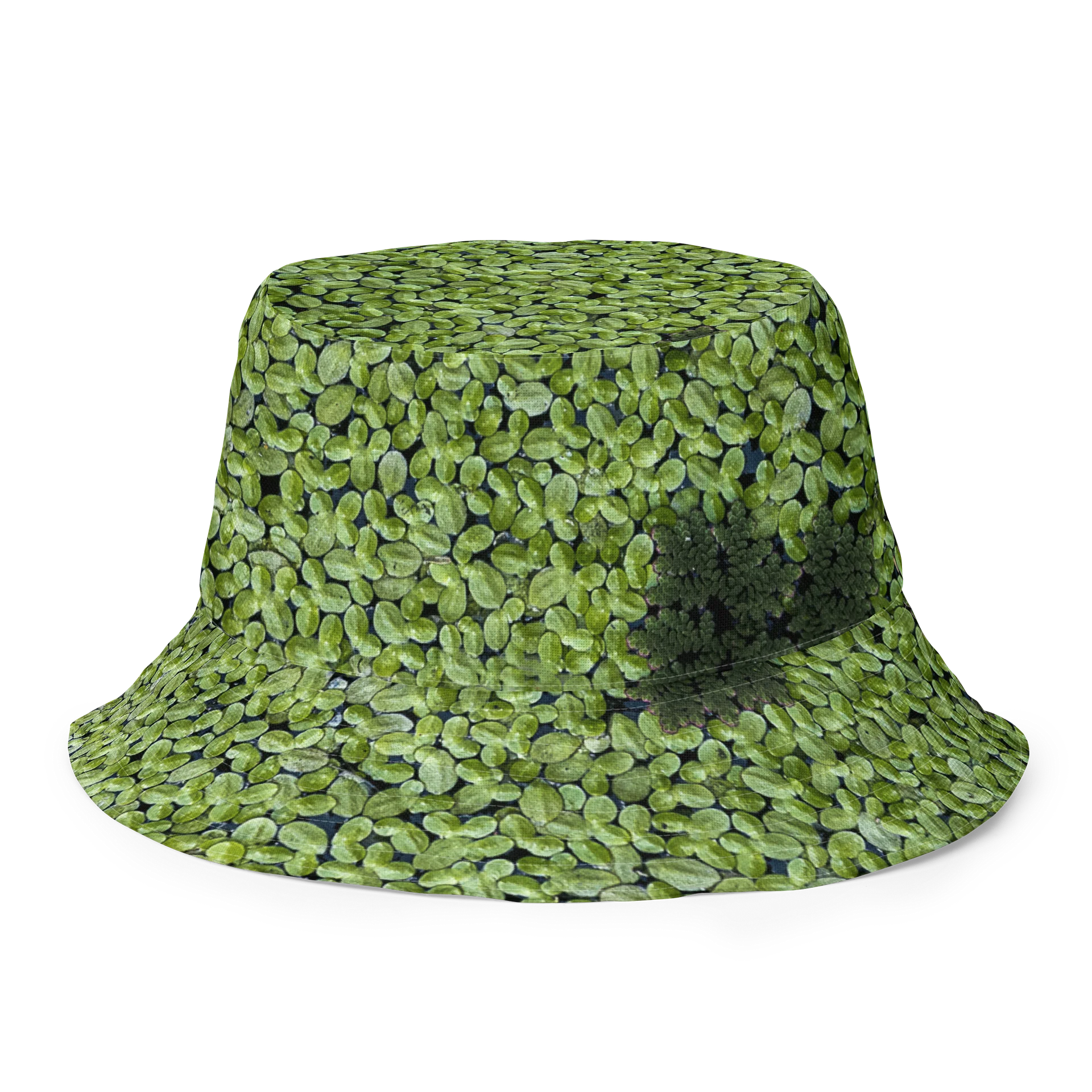 Golden Strata: Earthy Swirl Marble Pattern Reversible Bucket Hat | Botanical & Marble Sun Cap | Tiger Eye Outdoor Beach Hat product image (7)