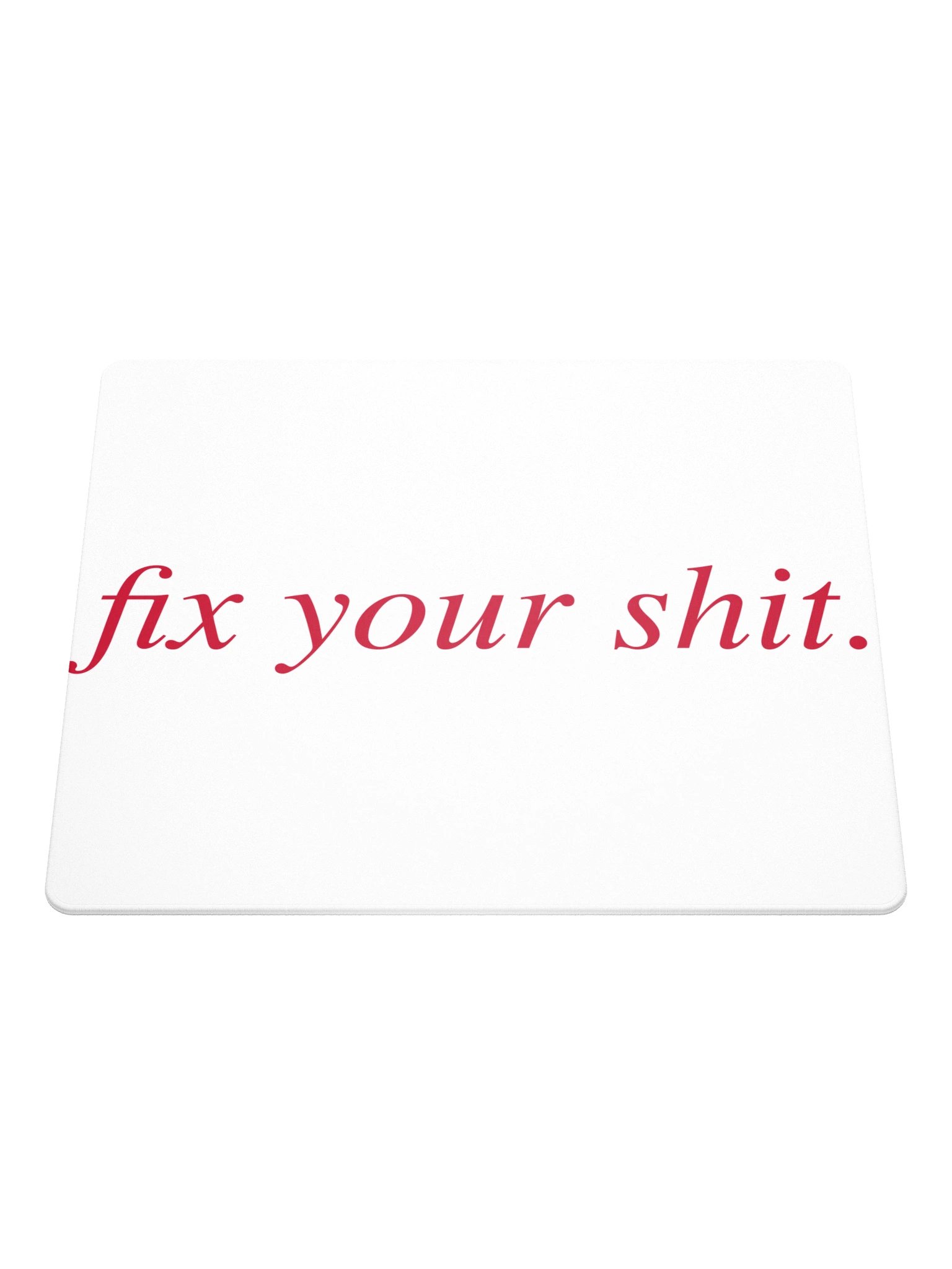 No ShopCo | Gaming Mouse Pad - Fix Your Shit Yellow on Black product image (1)