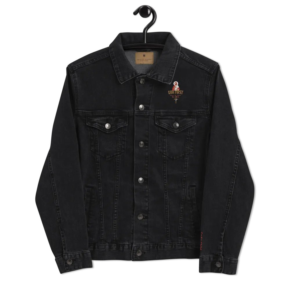 Divine Denim: GOD FIRST Jacket product image (12)