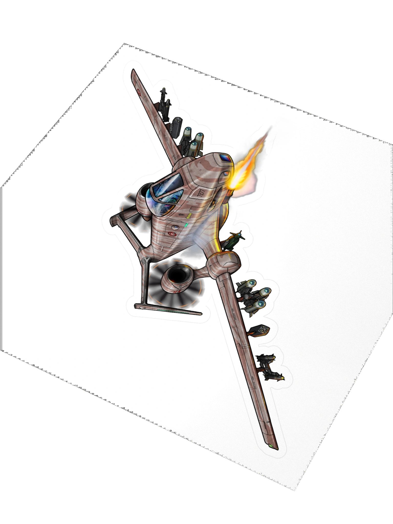 Brawler - Desert (5.5 inch Sticker) product image (3)