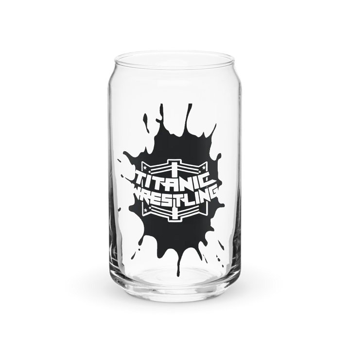 Black Splatt Can Shaped Glass product image (1)