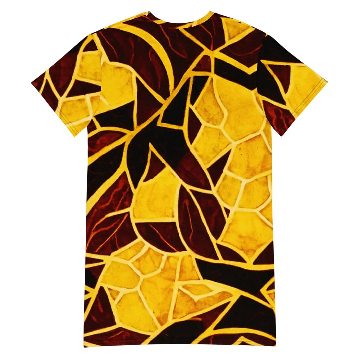 Abstract Leaves T Shirt Dress product image (2)