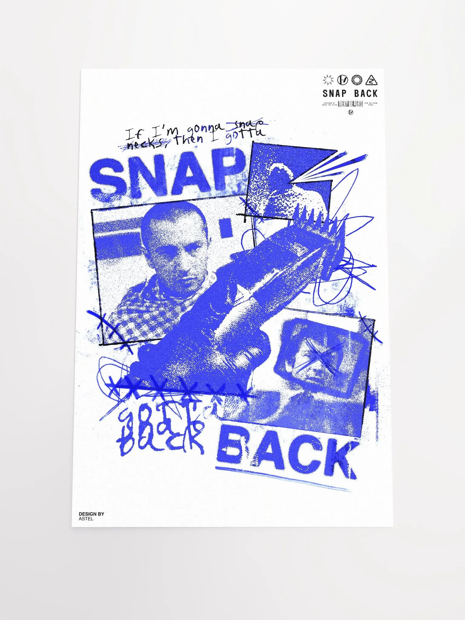 Twenty One Pilots - Snap Back Poster (BLUE VERSION) product image (2)