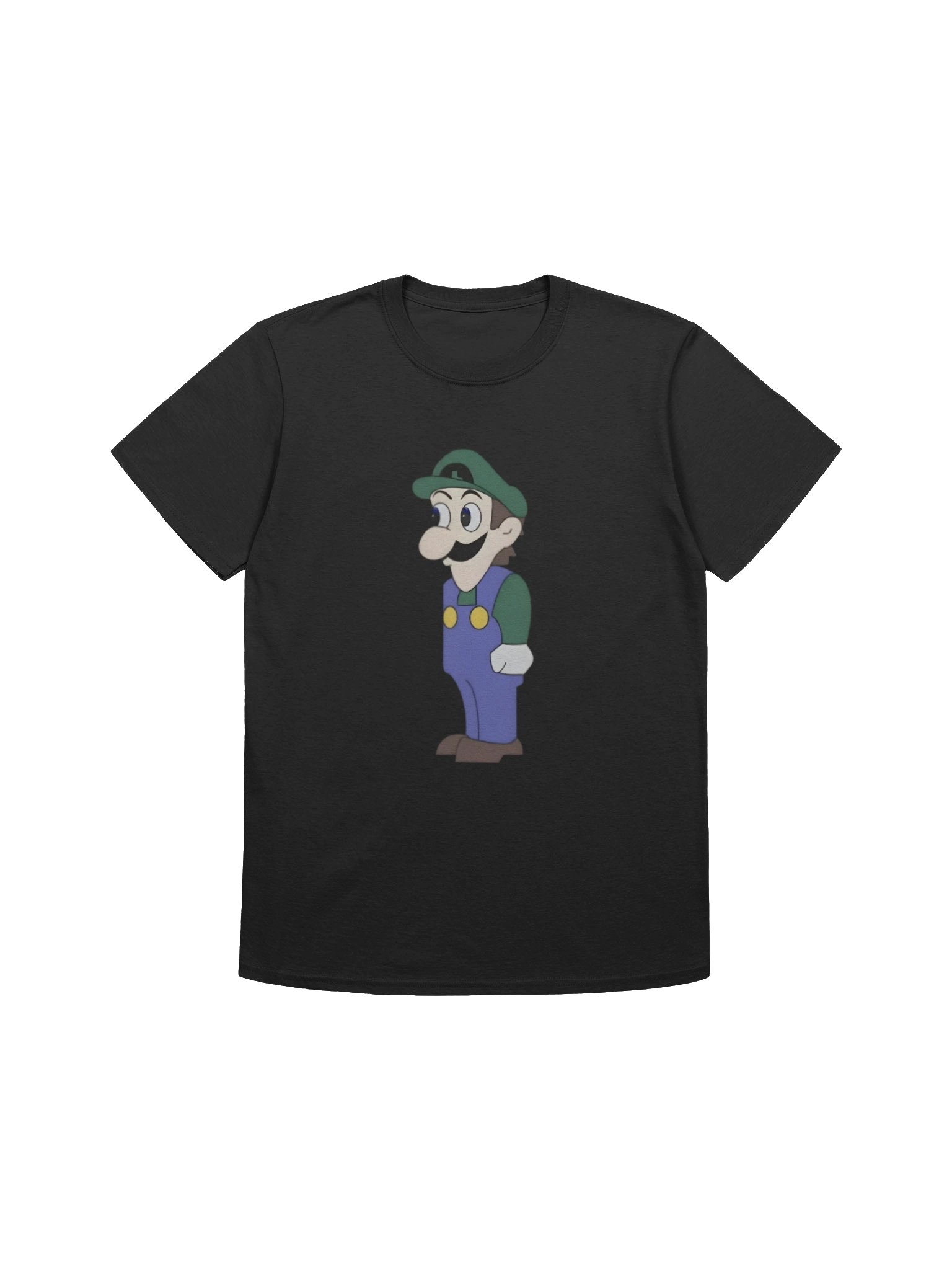 Look at the Front of My Shirt for Boobs Shirt – Luigi Meme product image (1)