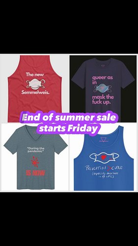 END OF SUMMER SALE STARTS FRIDAY! Save up to 25% sitewide! But 3 get 25% off, buy 2 get 20%, want just 1? Get 15% off. Auto a...
