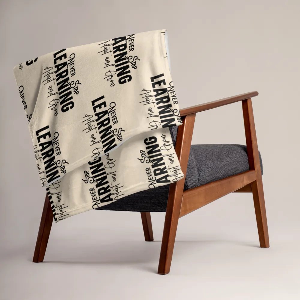 Never Stop Learning Blanket product image (5)