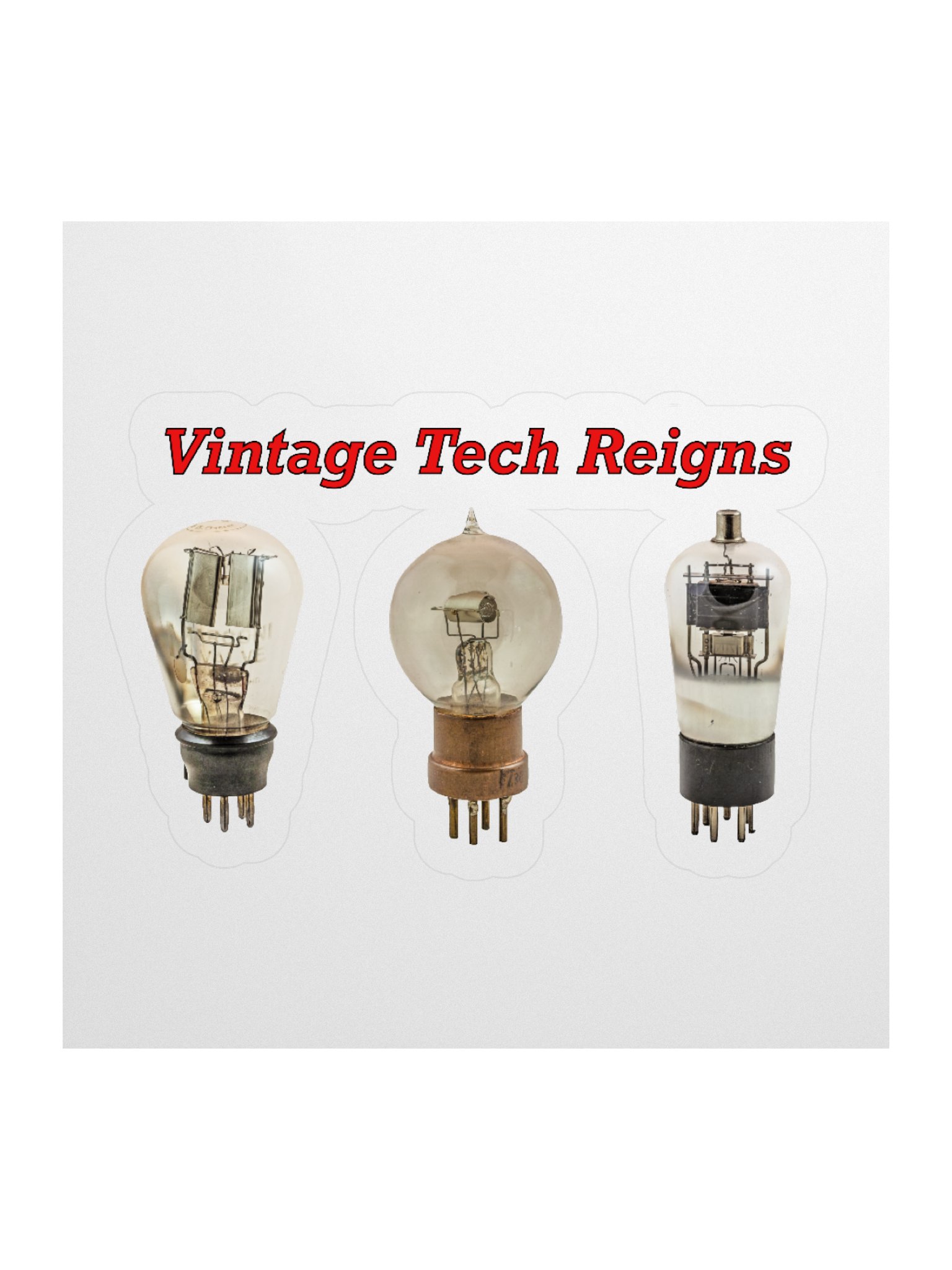 Vintage Tech Reigns Stickers product image (1)