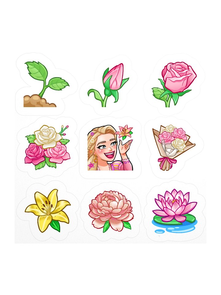 The Queendom Flowers Sticker Collection (x9) product image (1)