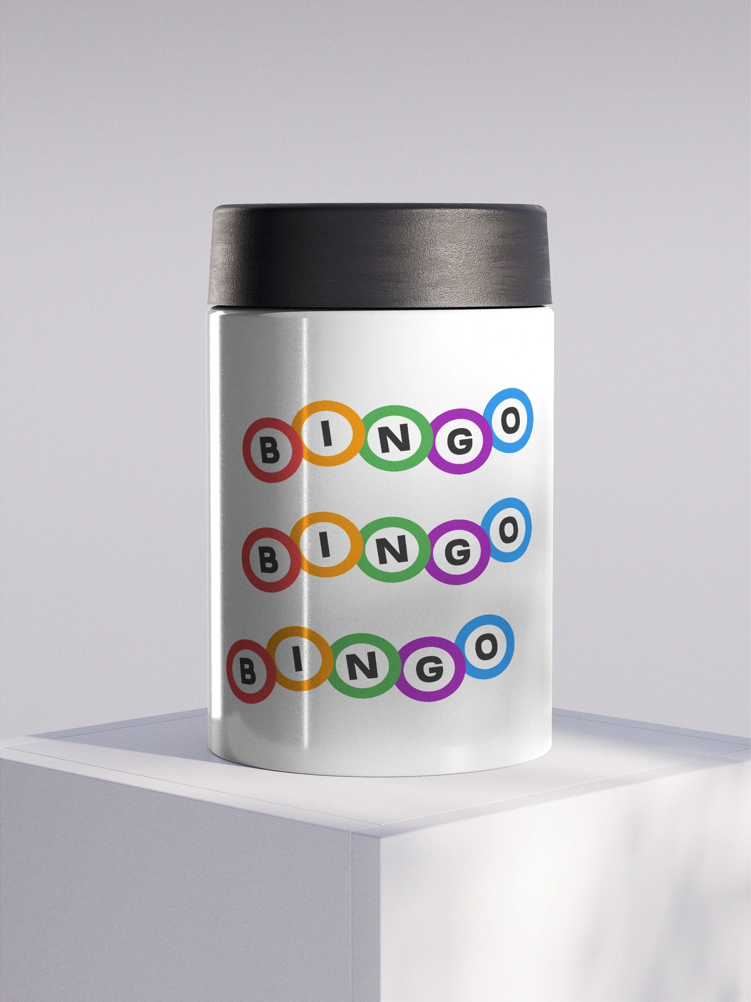 Stainless Steel Bingo Ball Coozie product image (1)