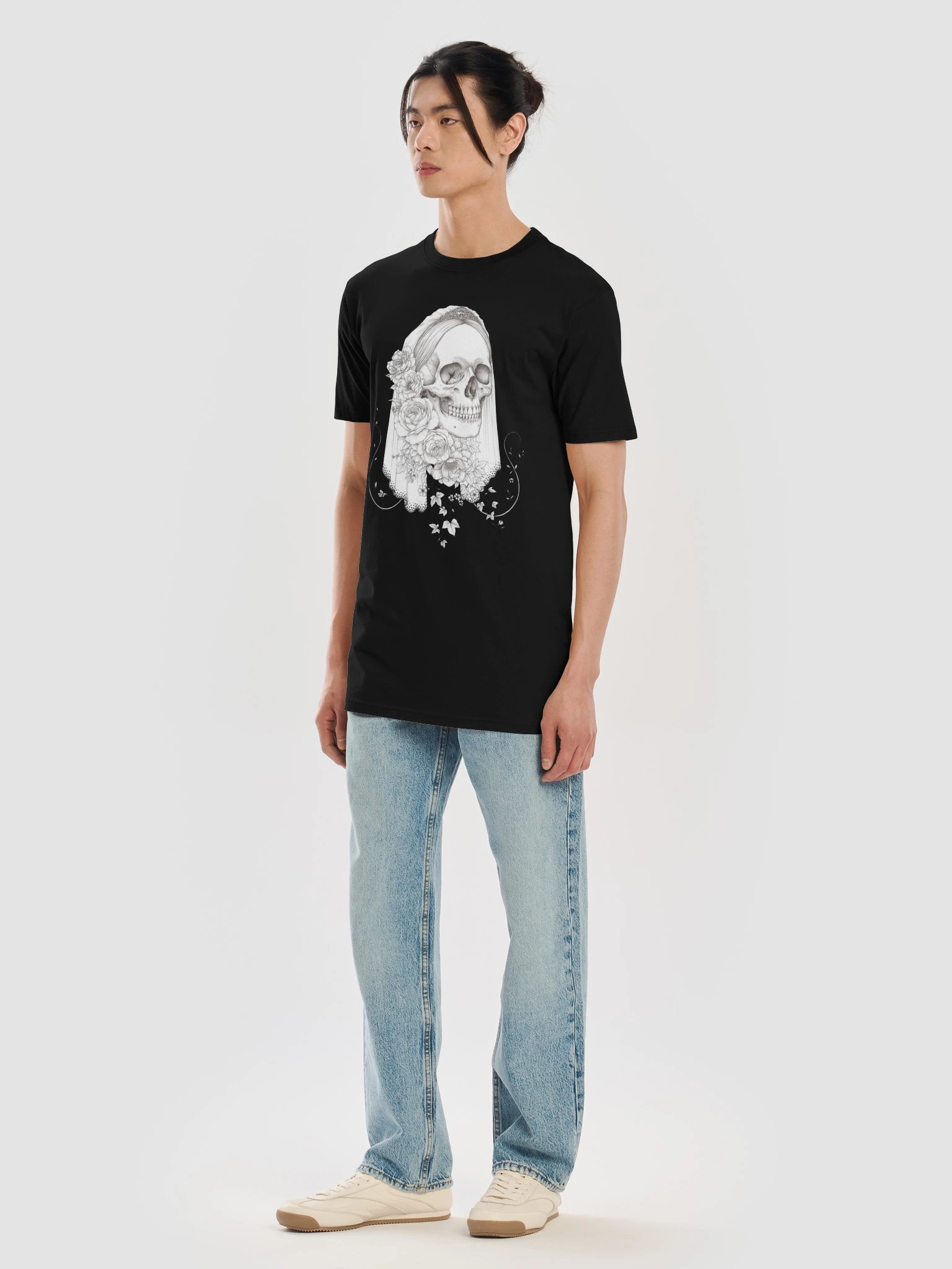 The Ivy Shroud // Veiled Skull Heavyweight Tee product image (9)