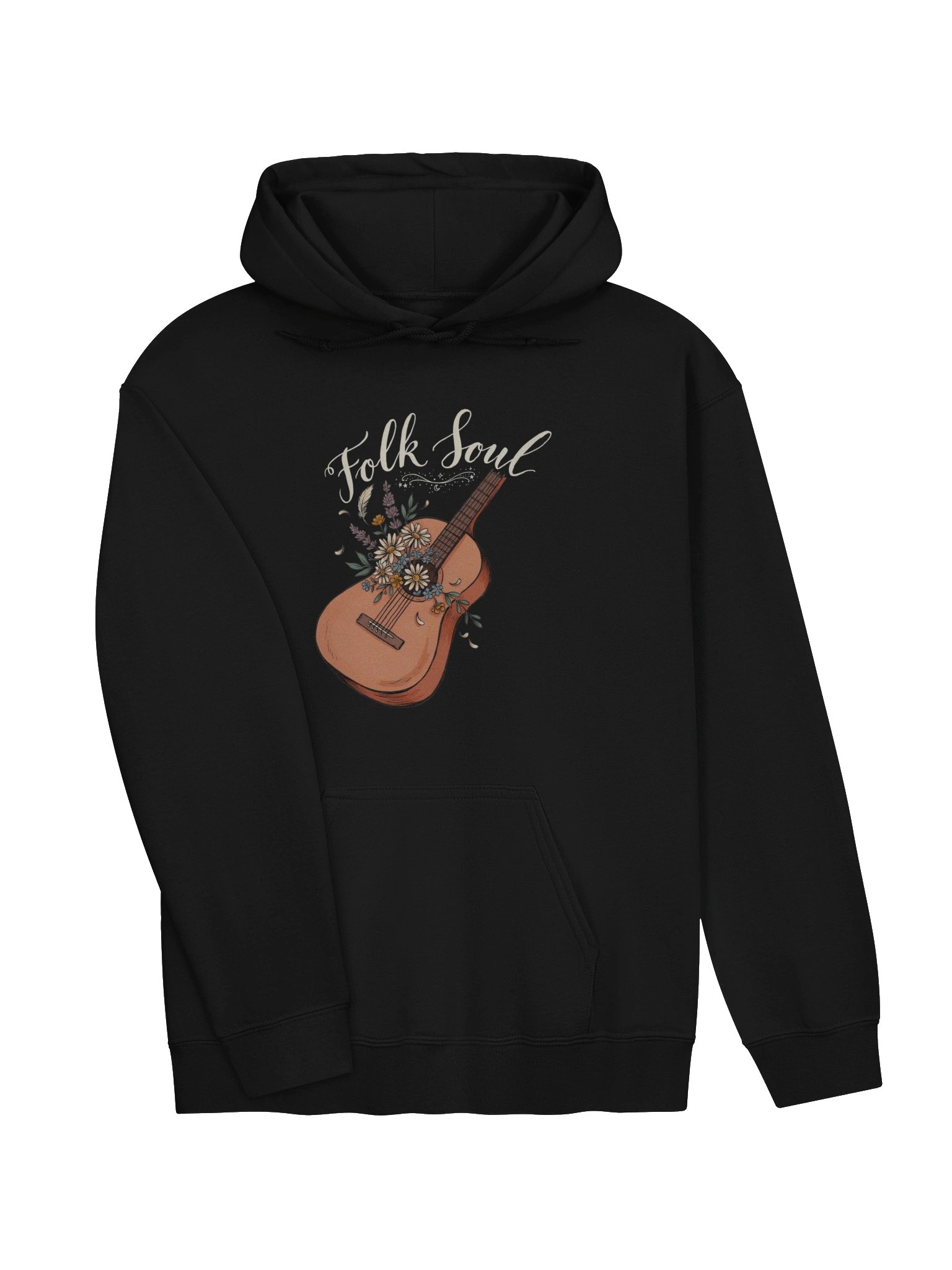 Folk Song Floral Guitar Hoodie product image (25)