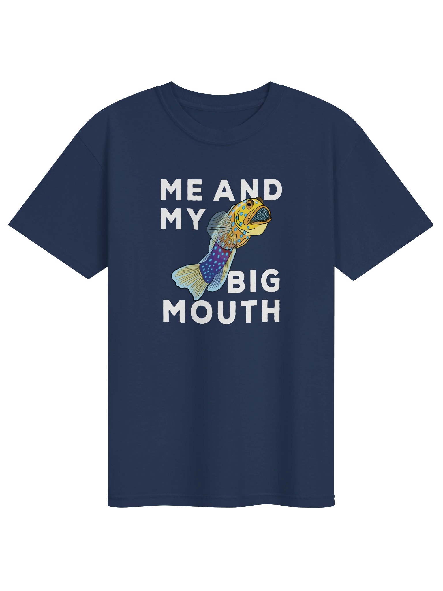 Me and My Big Mouth Blue-Spotted Jawfish T-Shirt for Reef Aquarium Lovers product image (5)
