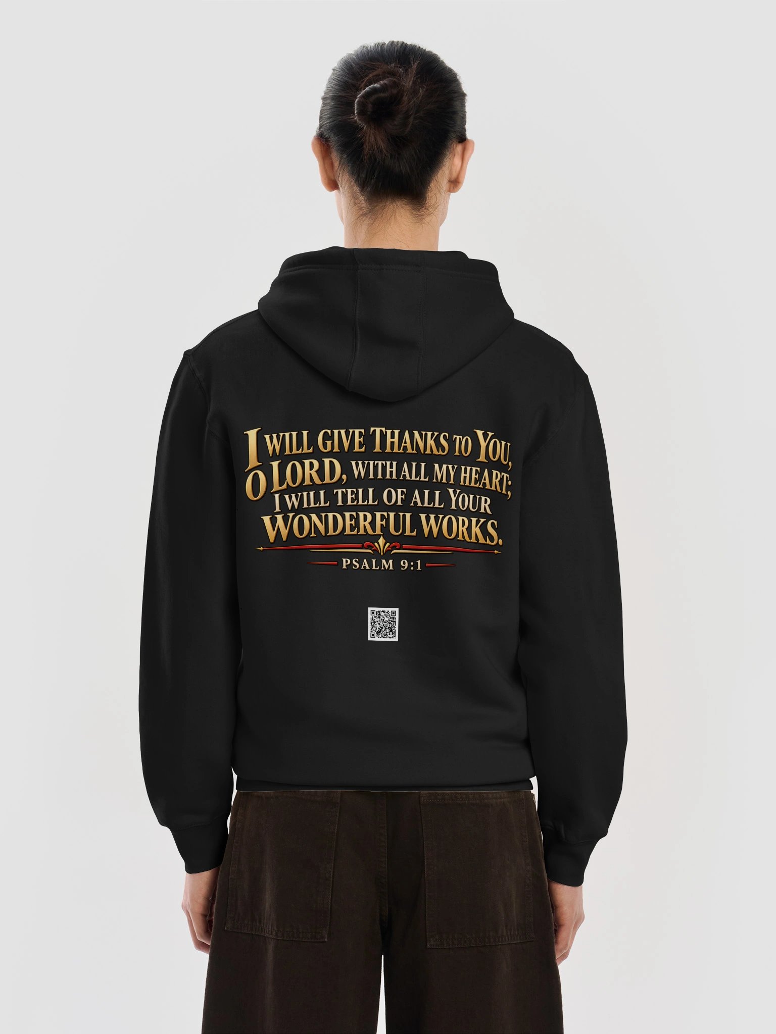 Theology Today — Psalm 9:1 Zip-Up Hoodie (Center) product image (6)