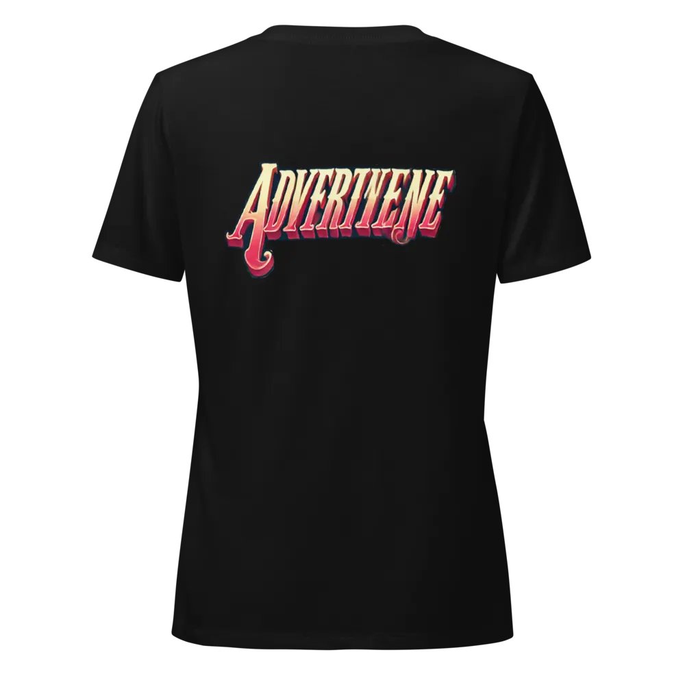 Vibrant Gradient Typography V-Neck Tee product image (1)