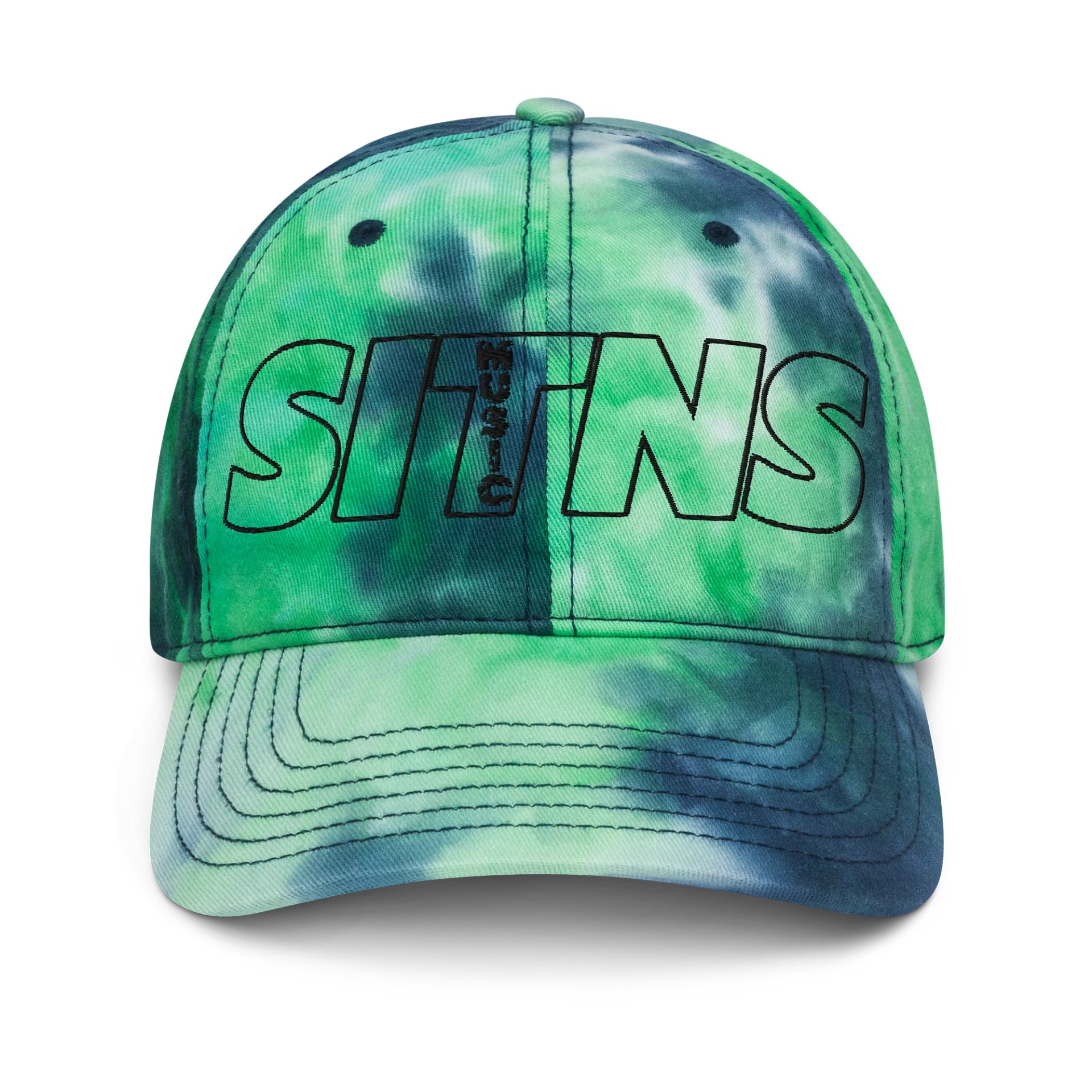 Groovy Vibes Tie-Dye Dad Hat product image (1)