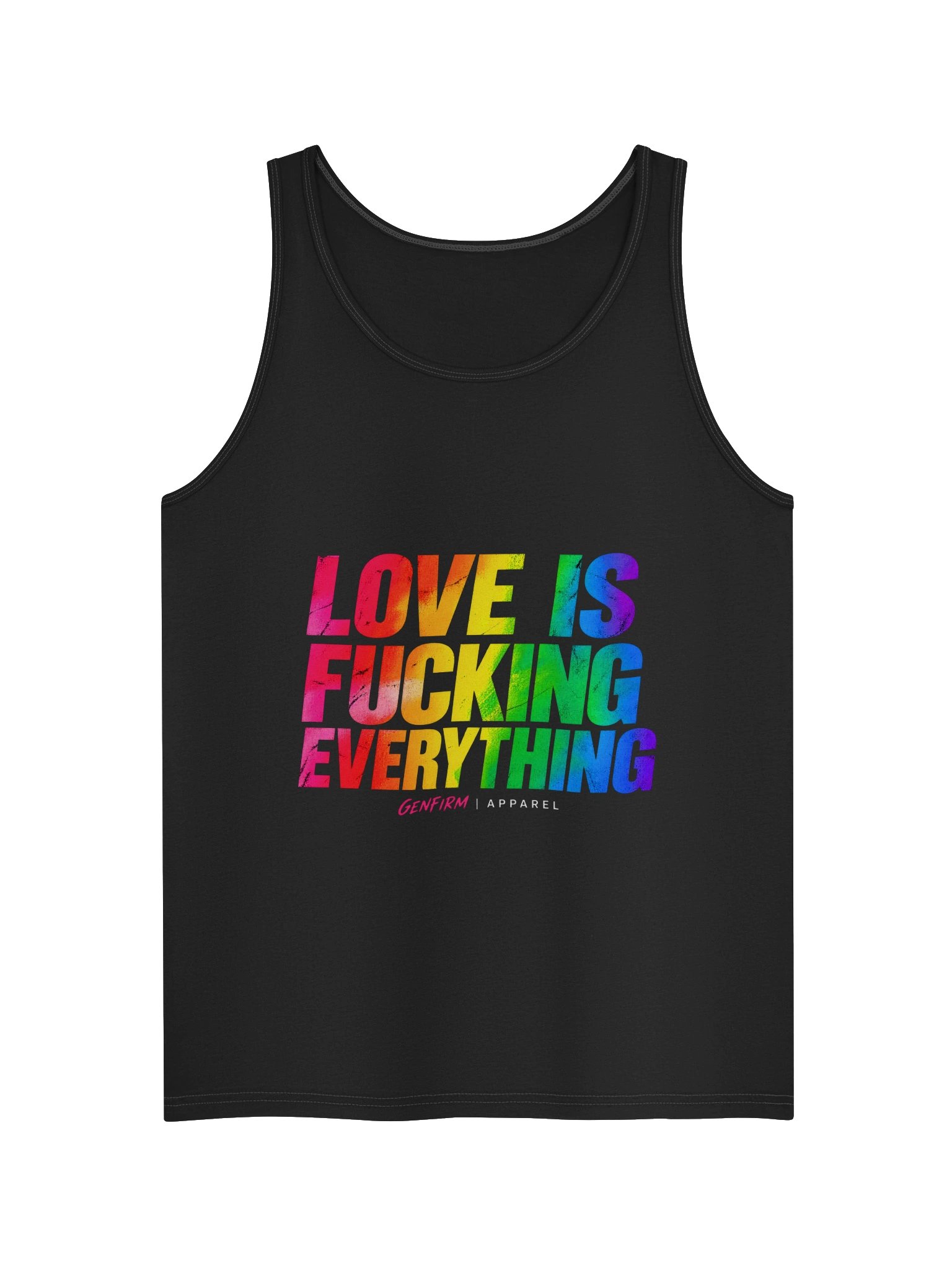 Love Is Fucking Everything Rainbow Tank | Gender-Free product image (4)