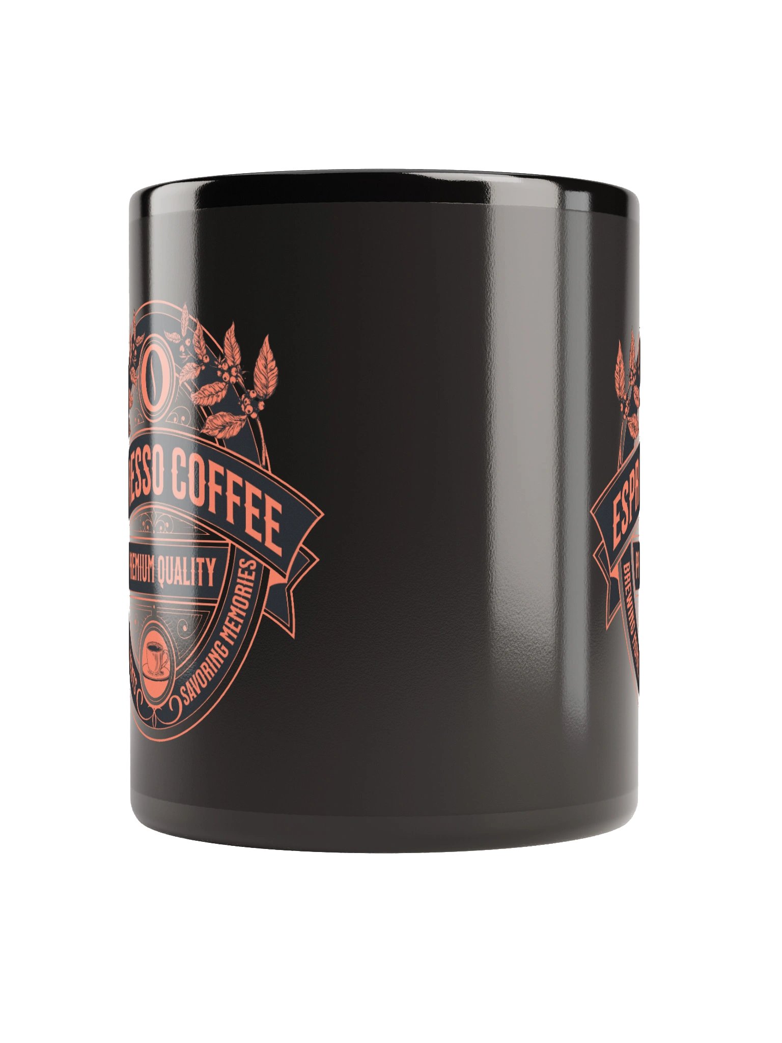 Stylish Espresso Black Glossy Mug for Coffee Lovers product image (9)