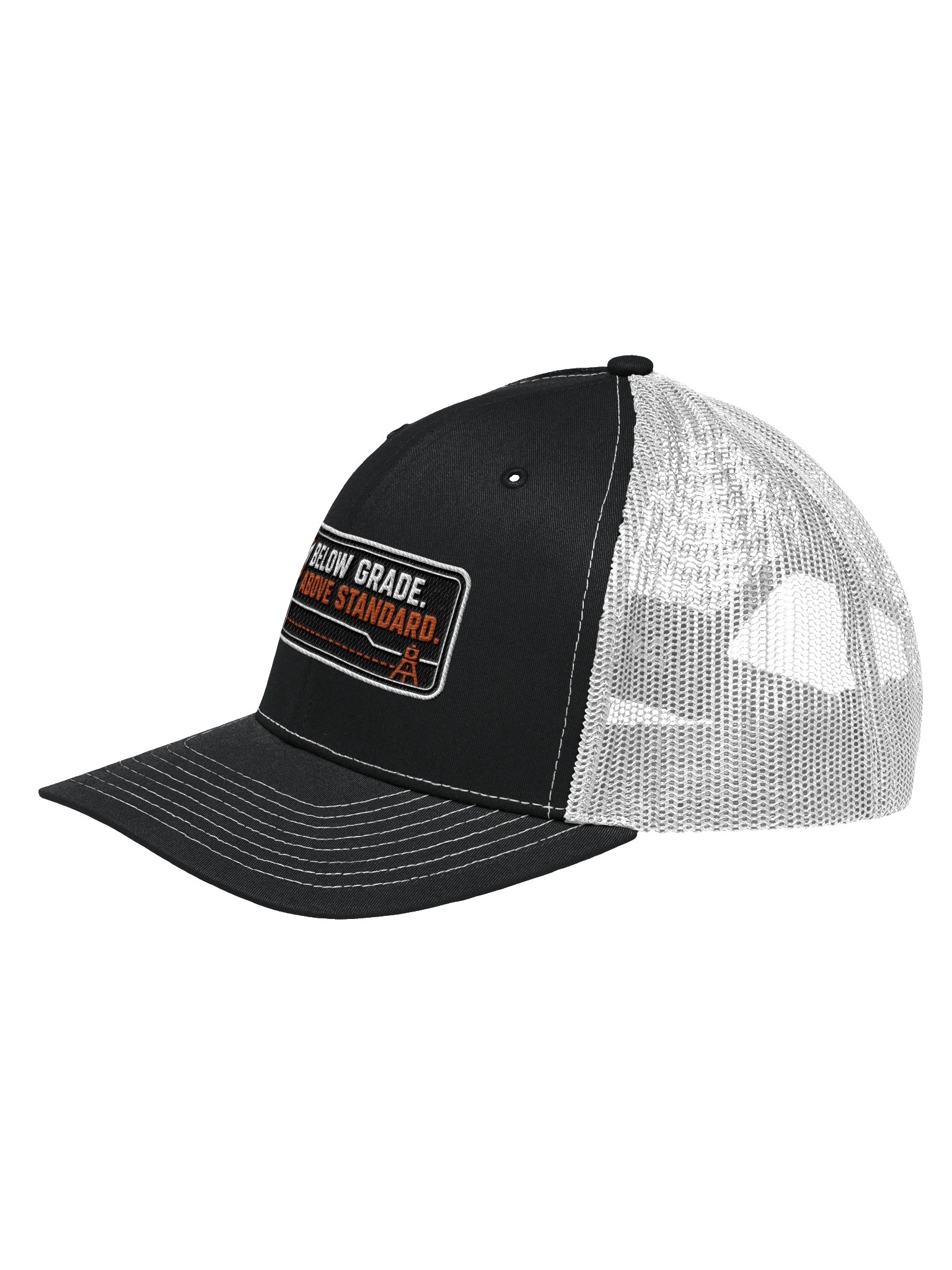 Below Grade. Above Standard. Trucker Hat product image (2)