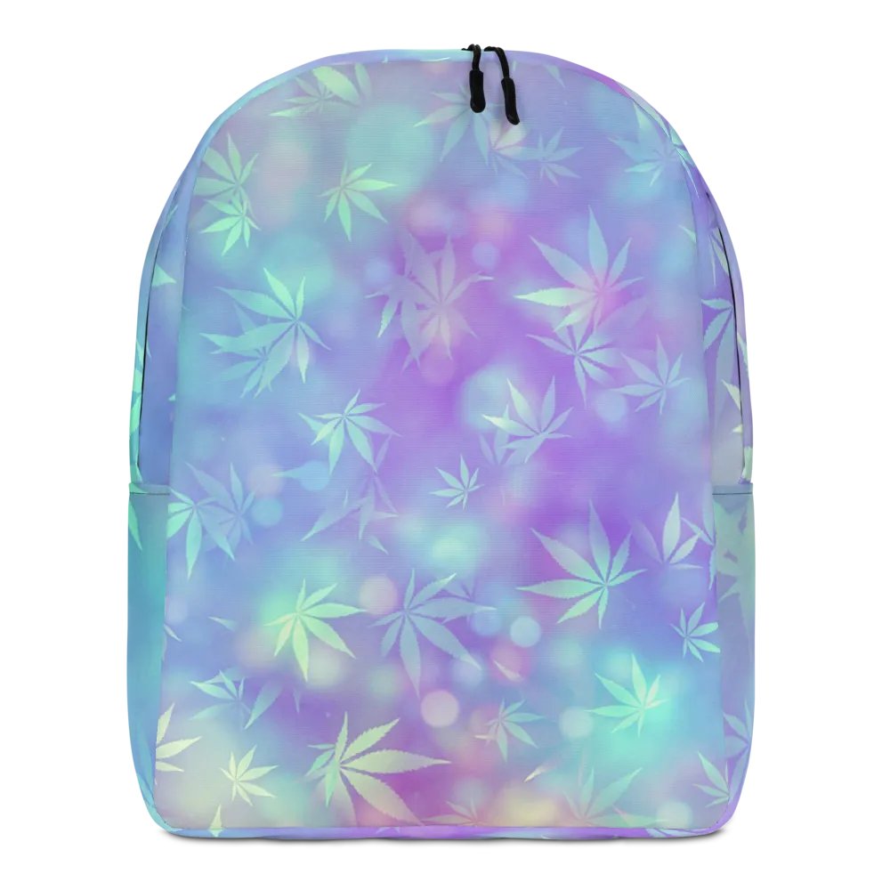 Cannabis Leaf Pastel Bokeh Design Backpack – Water-Resistant, Laptop-Friendly product image (1)