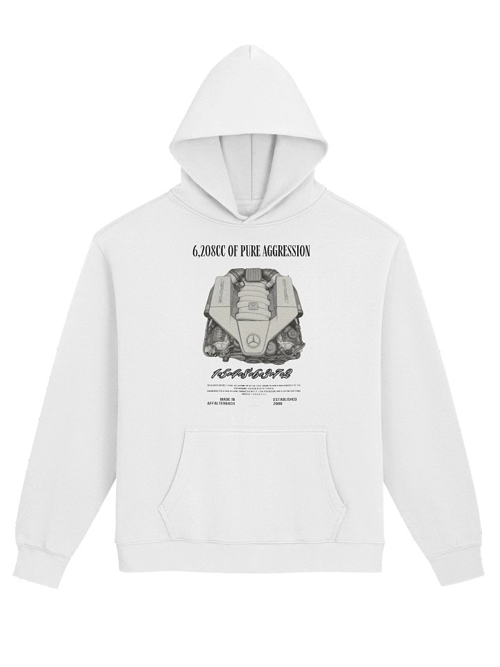 The 6.2L Symphony Hoodie: White Front Print product image (1)