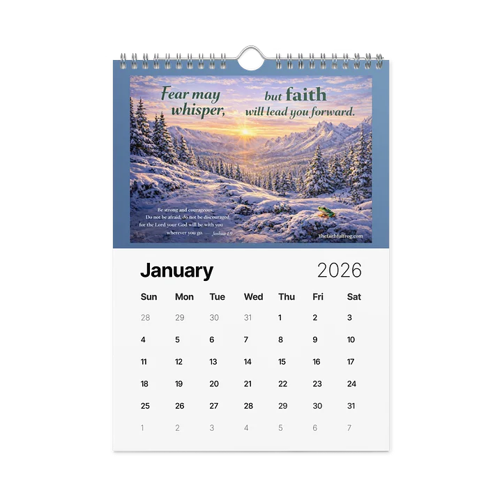 Heaven's Artwork 2026 Wall Calendar product image (2)