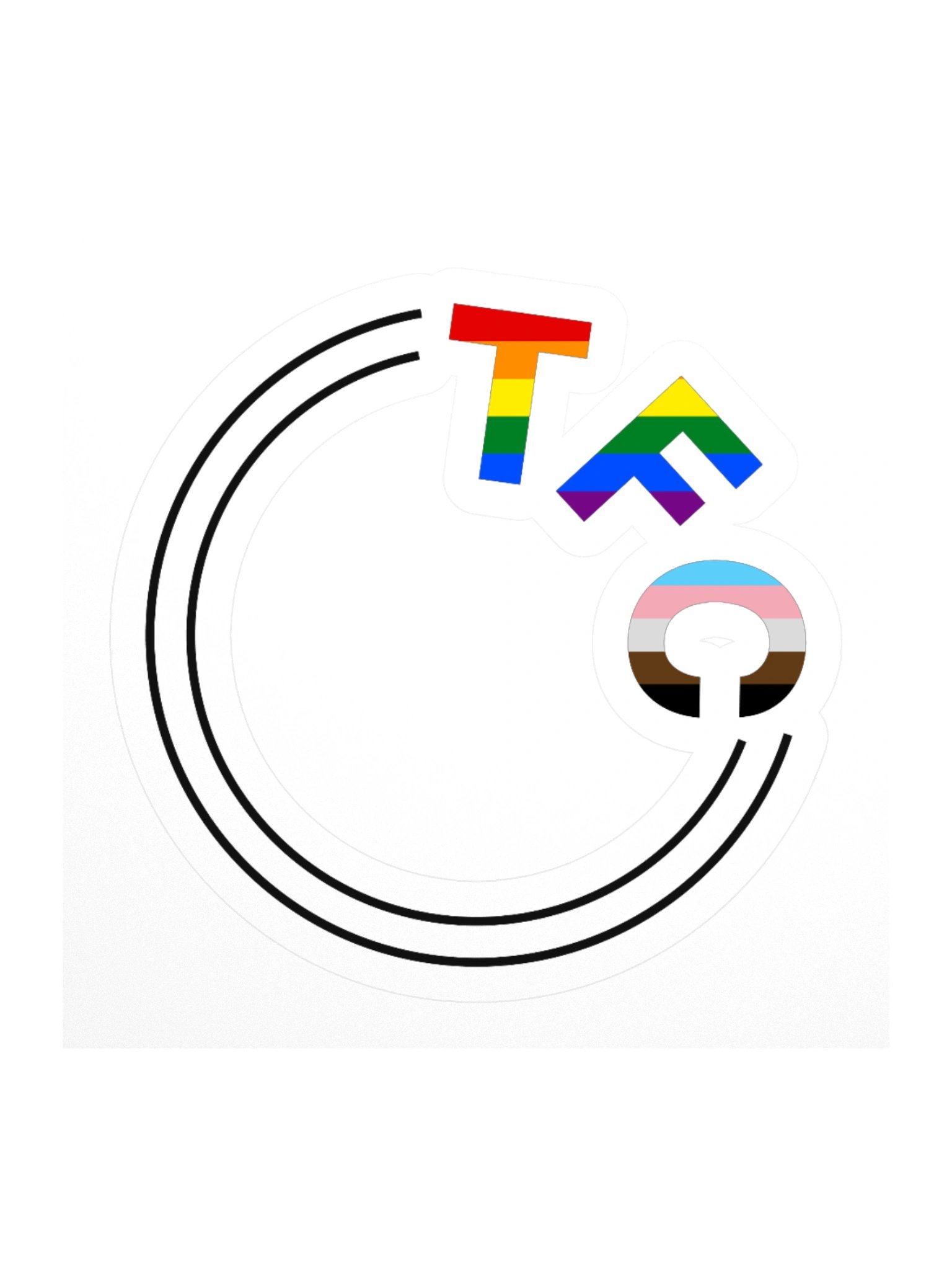 TFC monogram sticker - Pride edition product image (1)