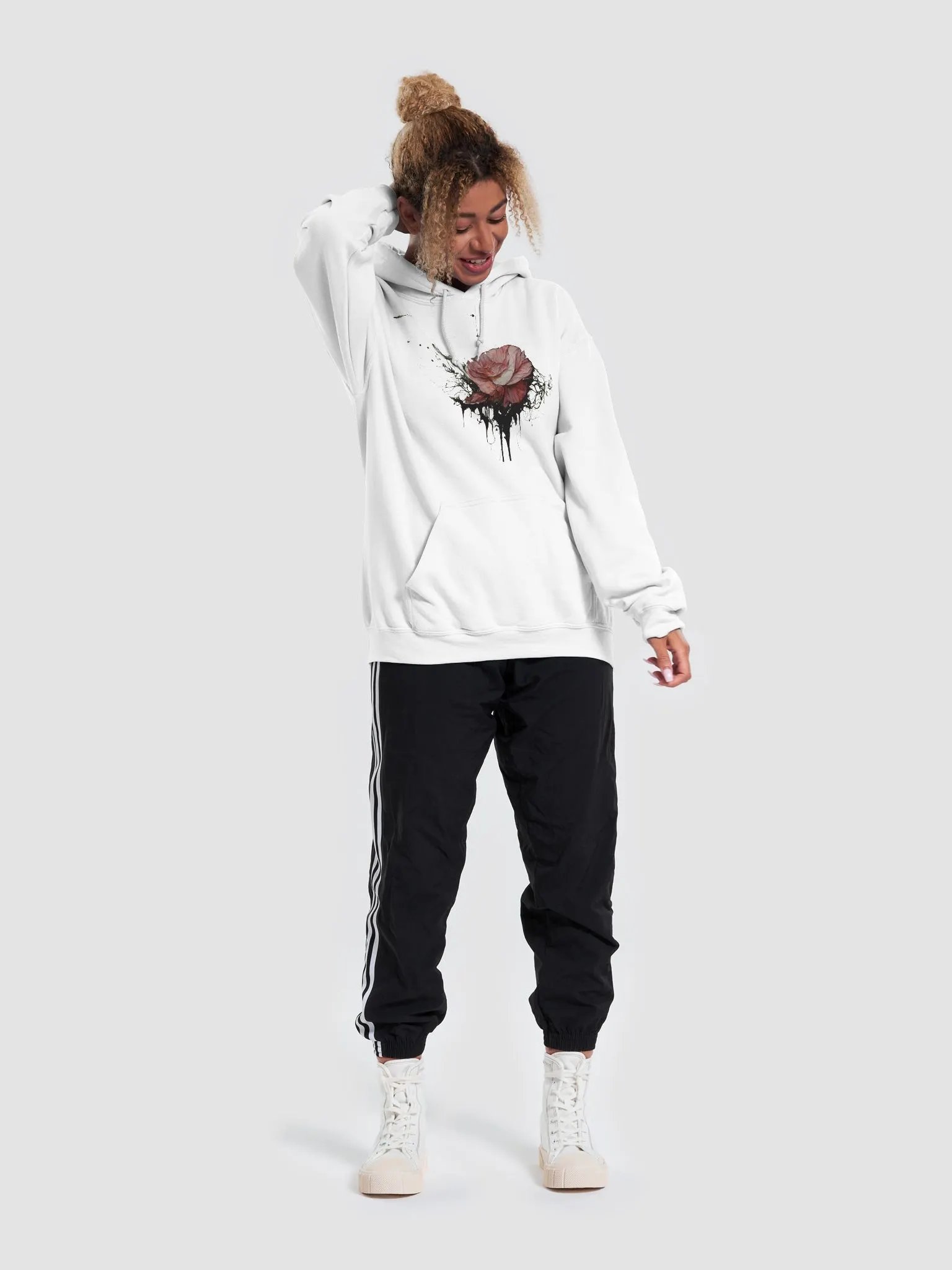 Gothic Rose Drip Hoodie product image (5)