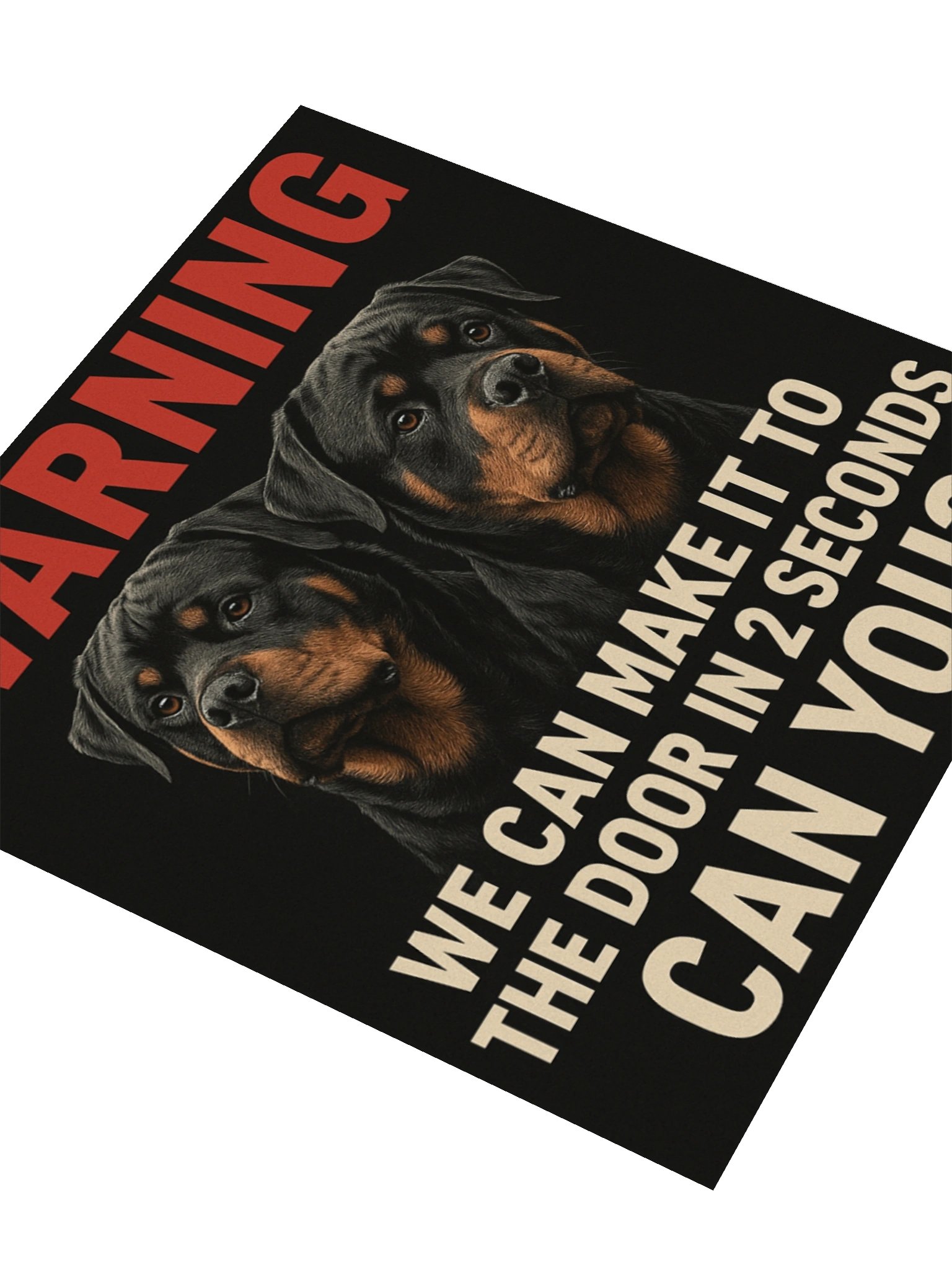 Warning: Rottweiler Security System Sticker product image (8)