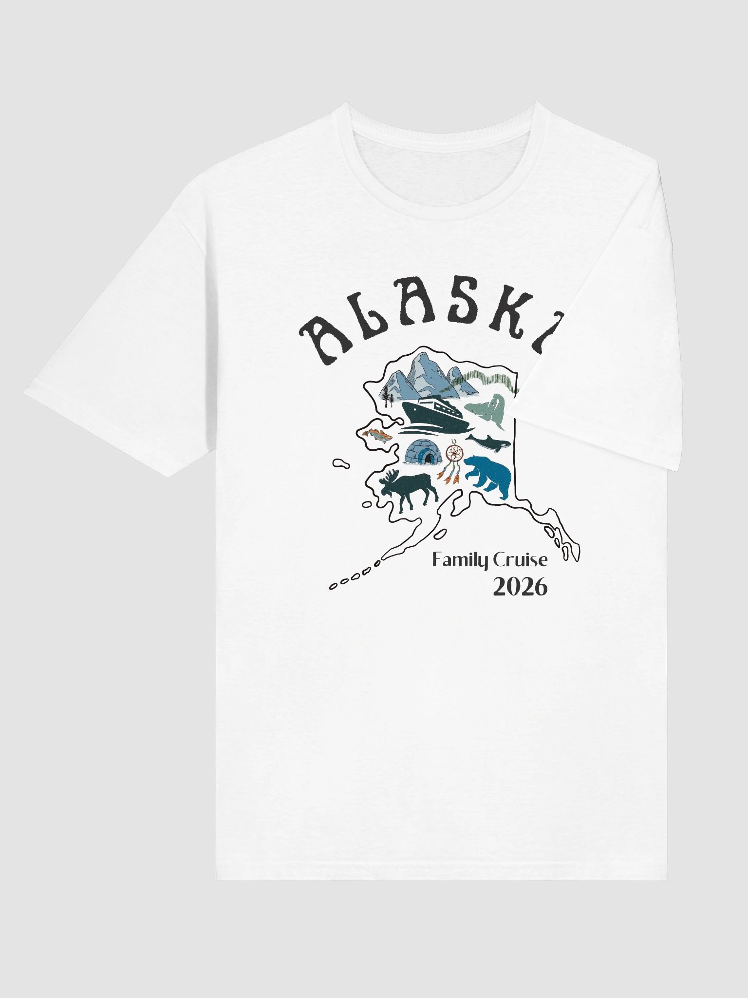 Alaska Cruise Family Adult Matching T-Shirts product image (21)