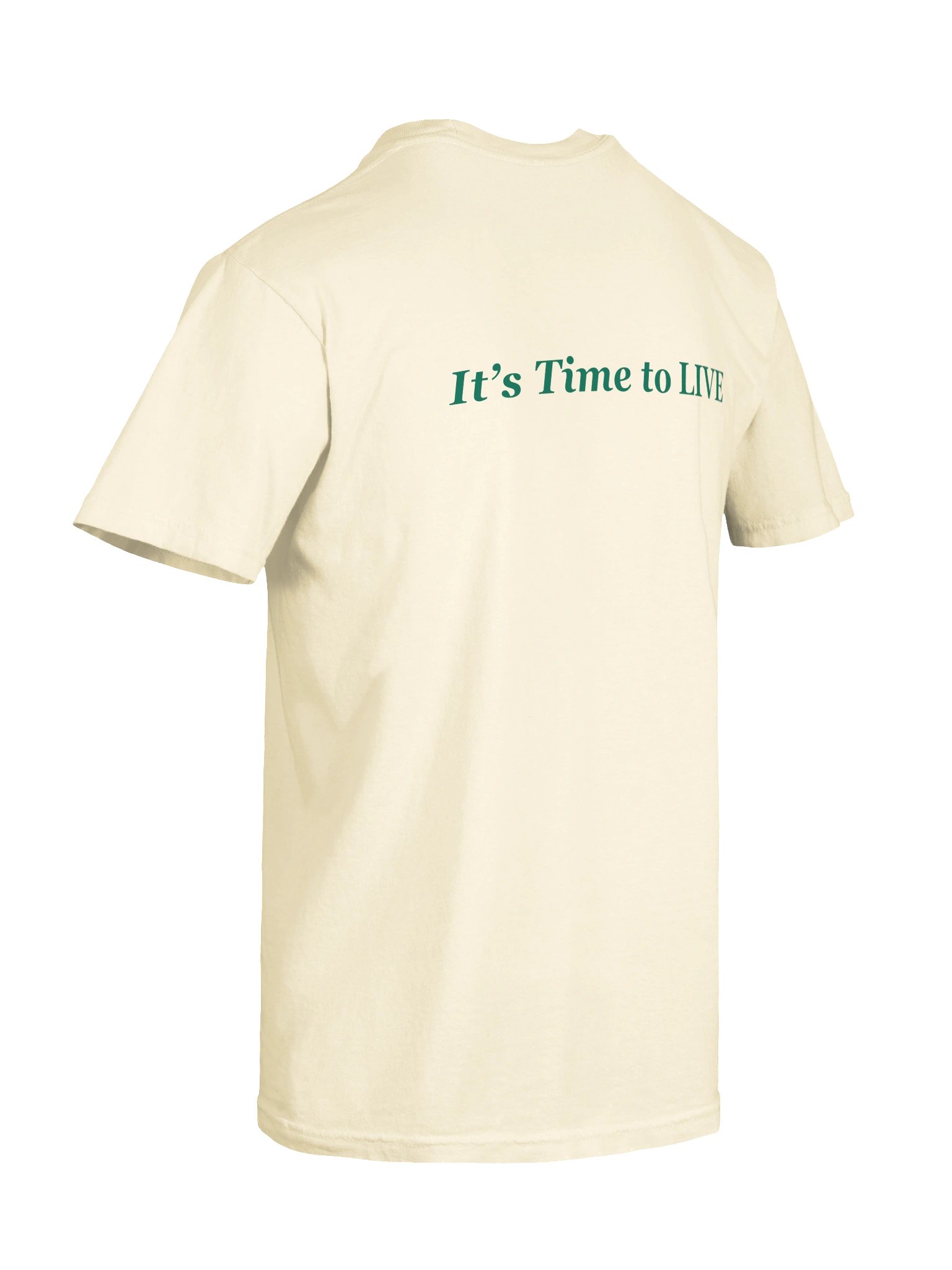 It's Time to LIVE Logo Tee — Natural product image (8)