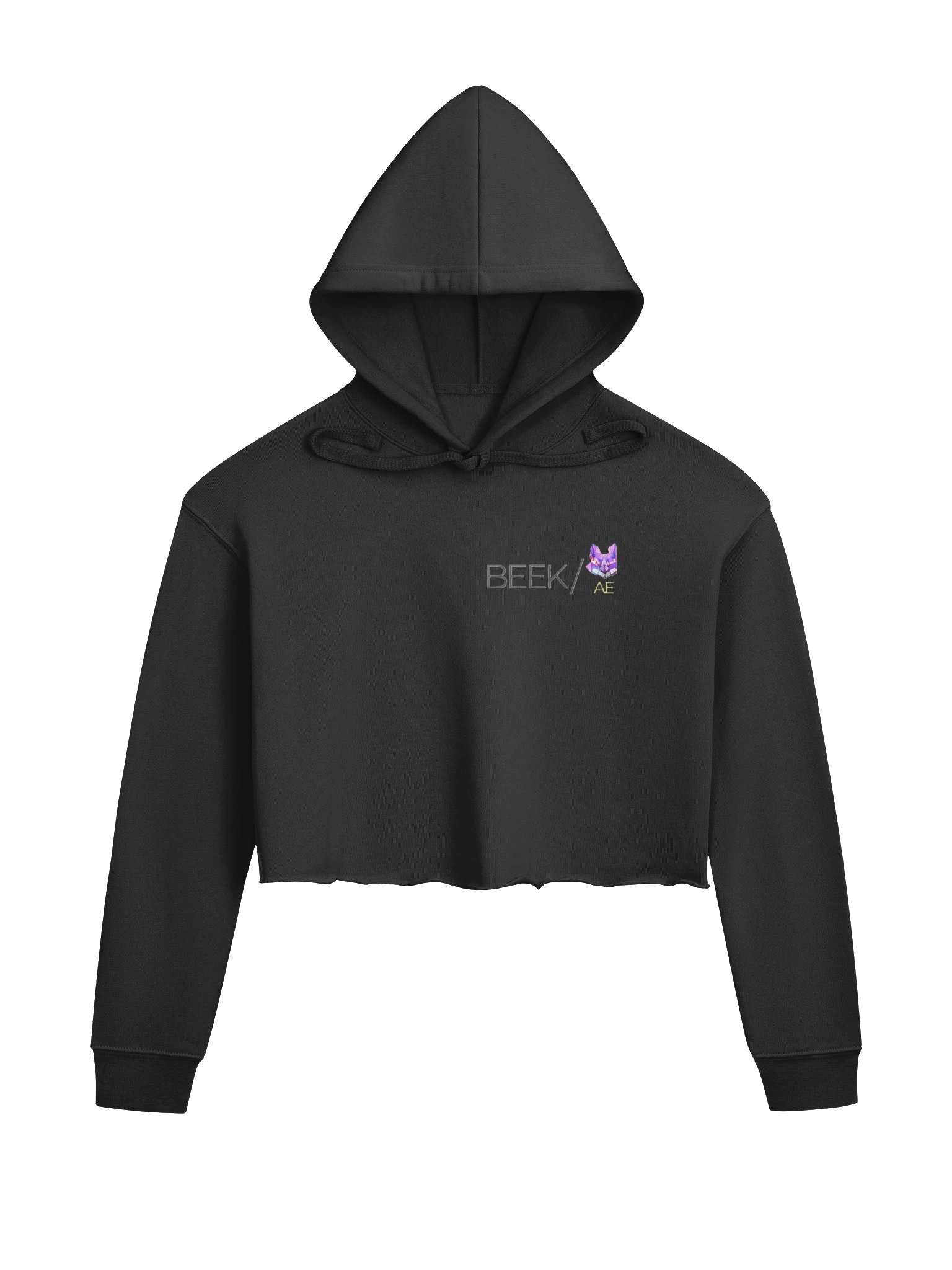 Geometric Fox Crop Hoodie product image (1)