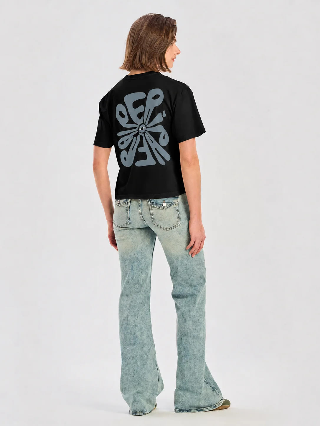 Cropped Tee - Sky product image (3)