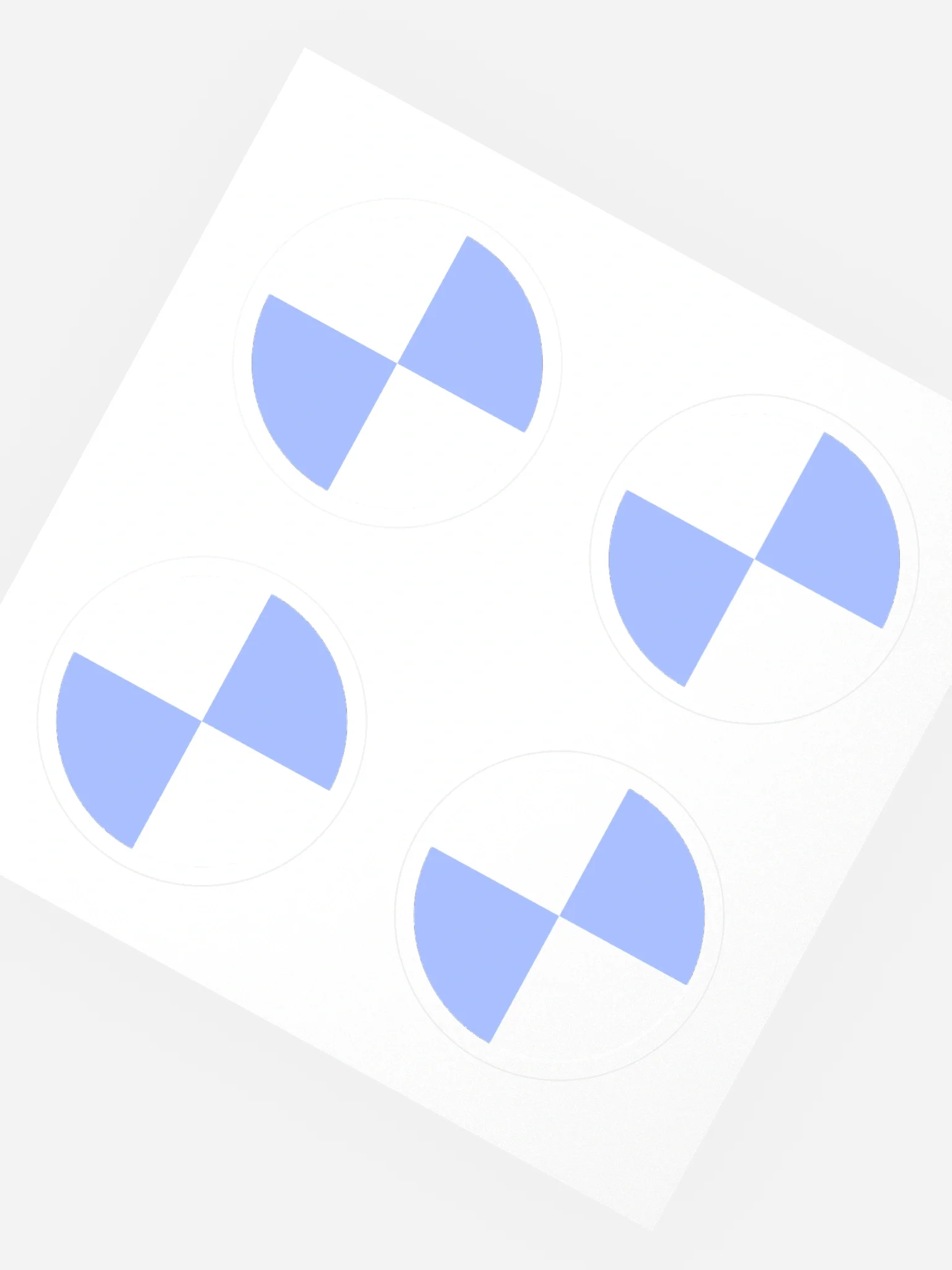 CRASH TEST STICKERS - BABY BLUE product image (4)