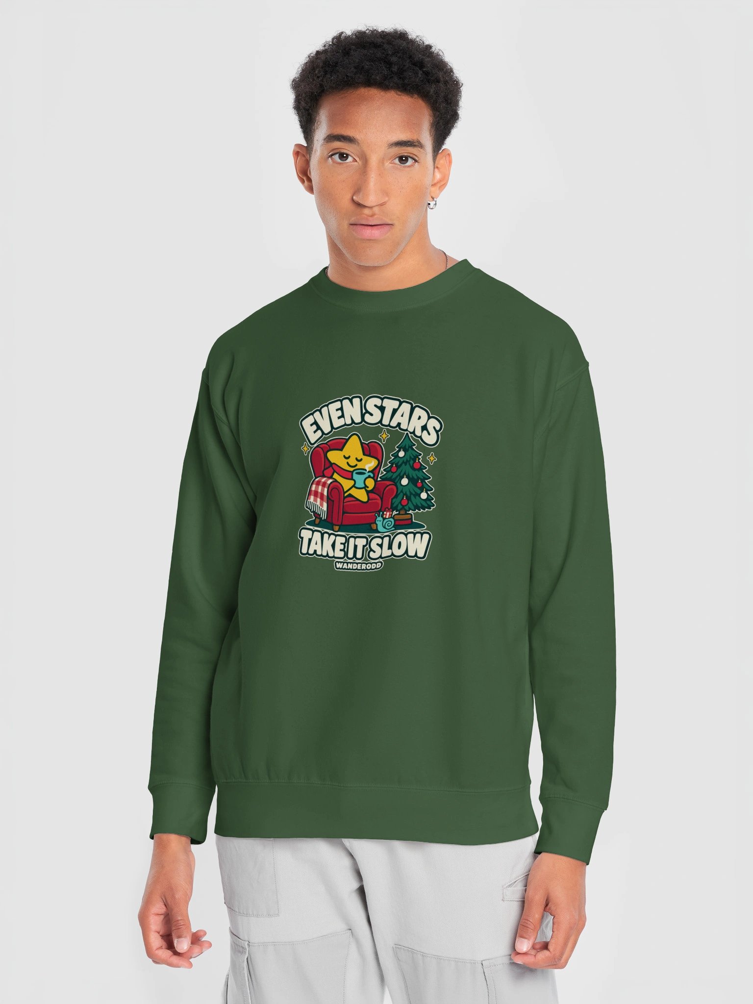 Christmas Star Sweatshirt – Take It Slow | WanderOdd product image (31)