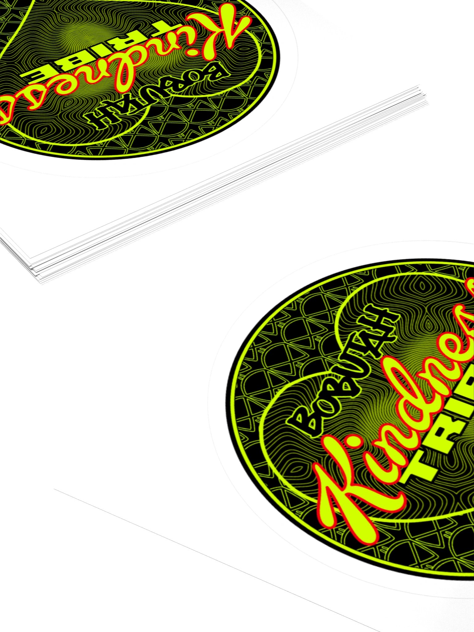 BOBUTAH Kindness Tribe Heart Kiss Cut Stickers product image (11)