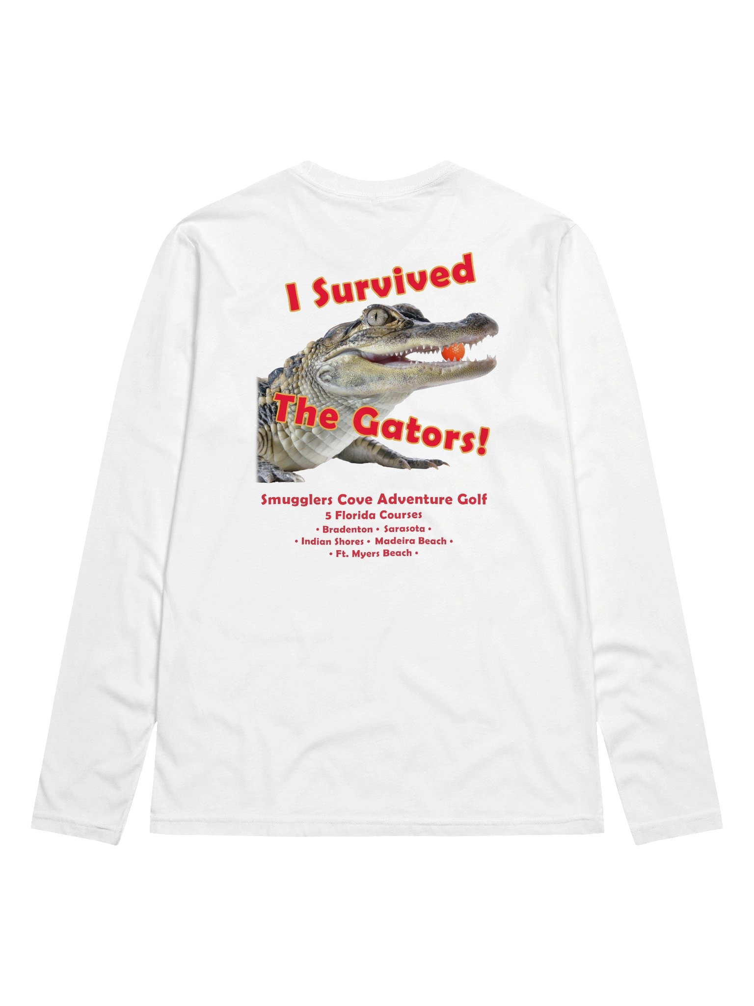 Logo Front - I Survived the Gators Long Sleeve Fitted T-Shirt product image (10)