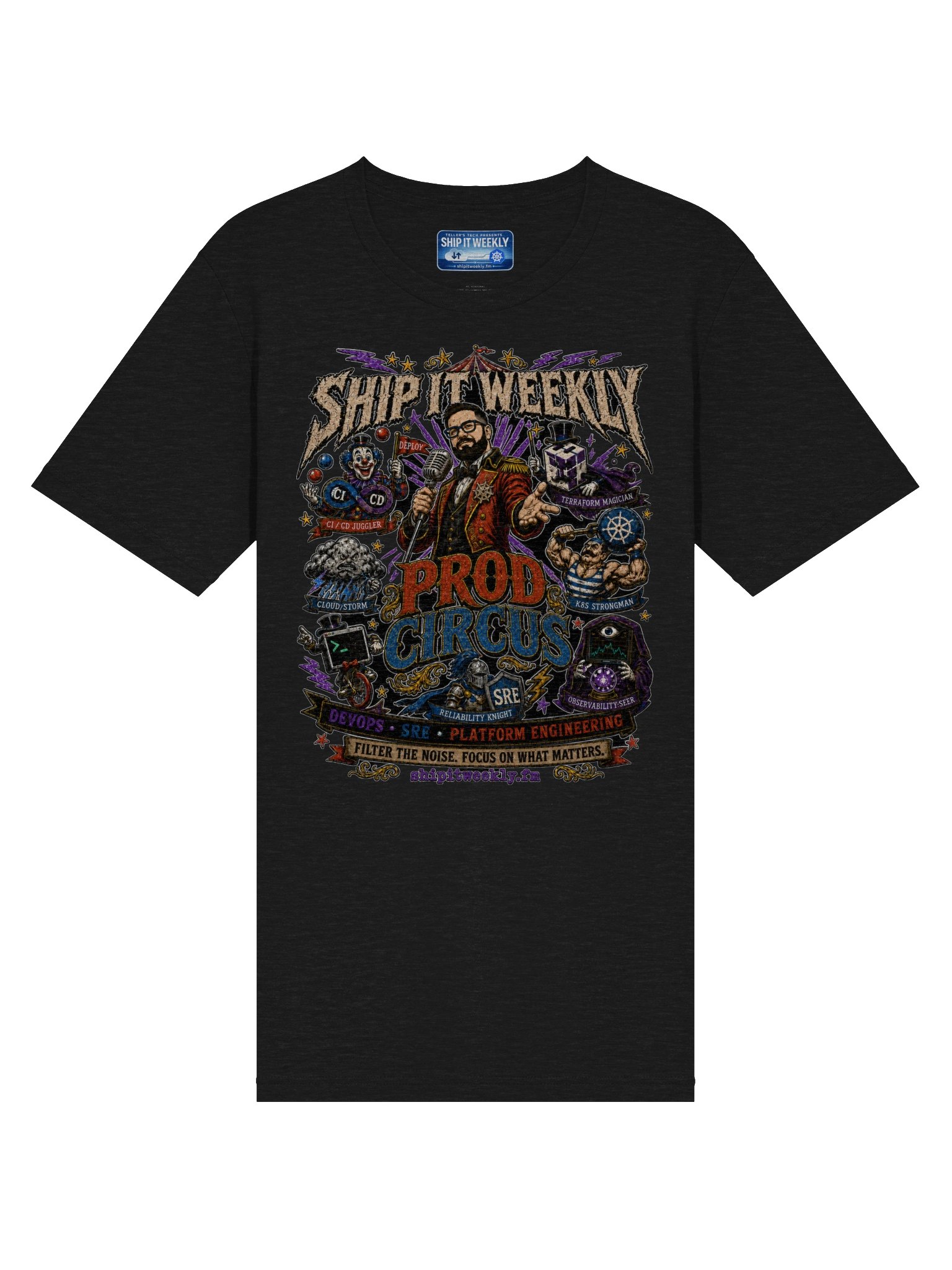Prod Circus | Ship It Weekly DevOps Tee product image (51)