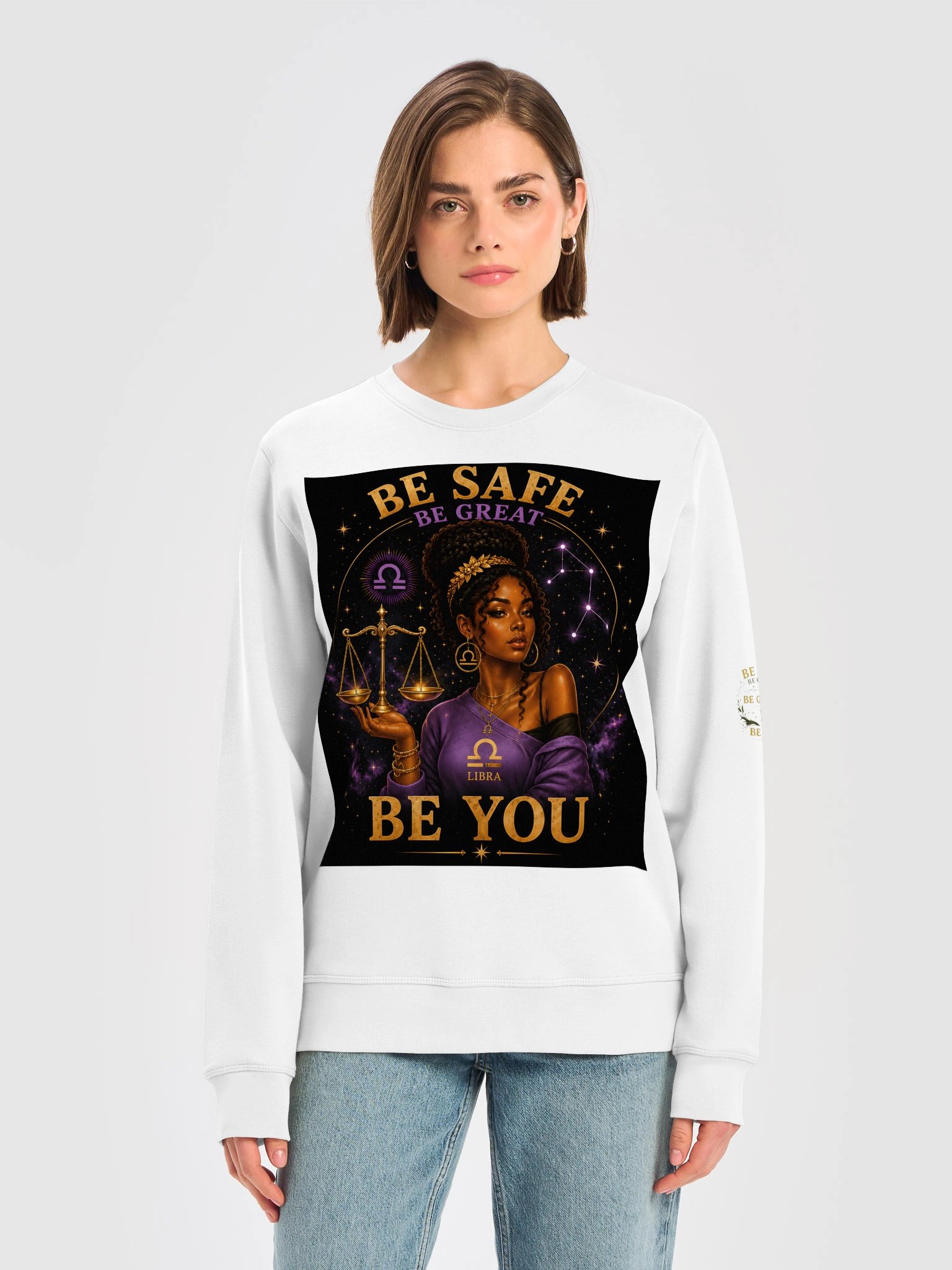 Libra For the peacemakers. Balanced. Charming. Intelligent. Libra brings harmony wherever they go. ⚖️ Be Safe. Be Great. Be You. product image (13)