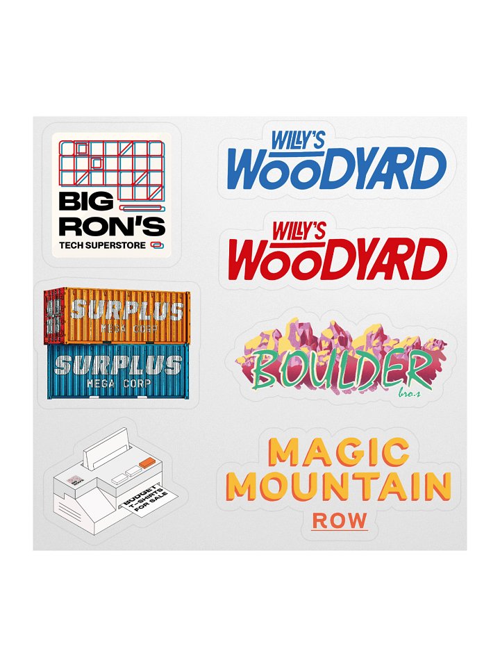 Stickers of Magic Mountain Row product image (1)