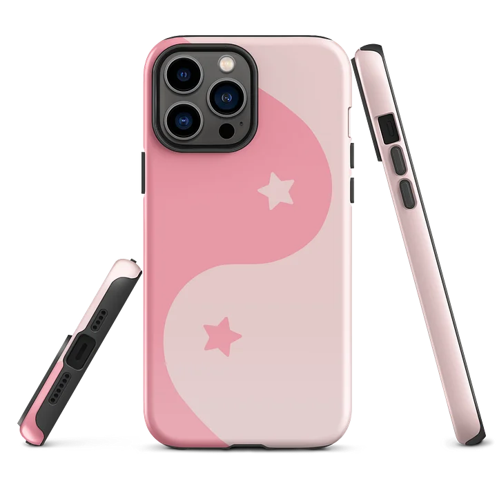 Bubblegum Yin Yang Stars iPhone Case product image (2)