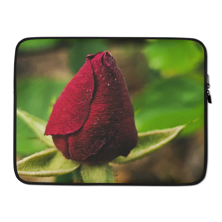 Red Rosebud Laptop Sleeve product image (2)